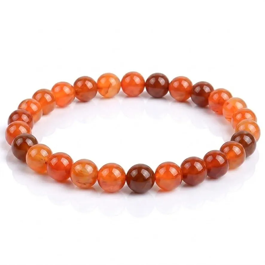 Alchimia Bracciale Elastico in Corniola 6 mm - immagine 1
