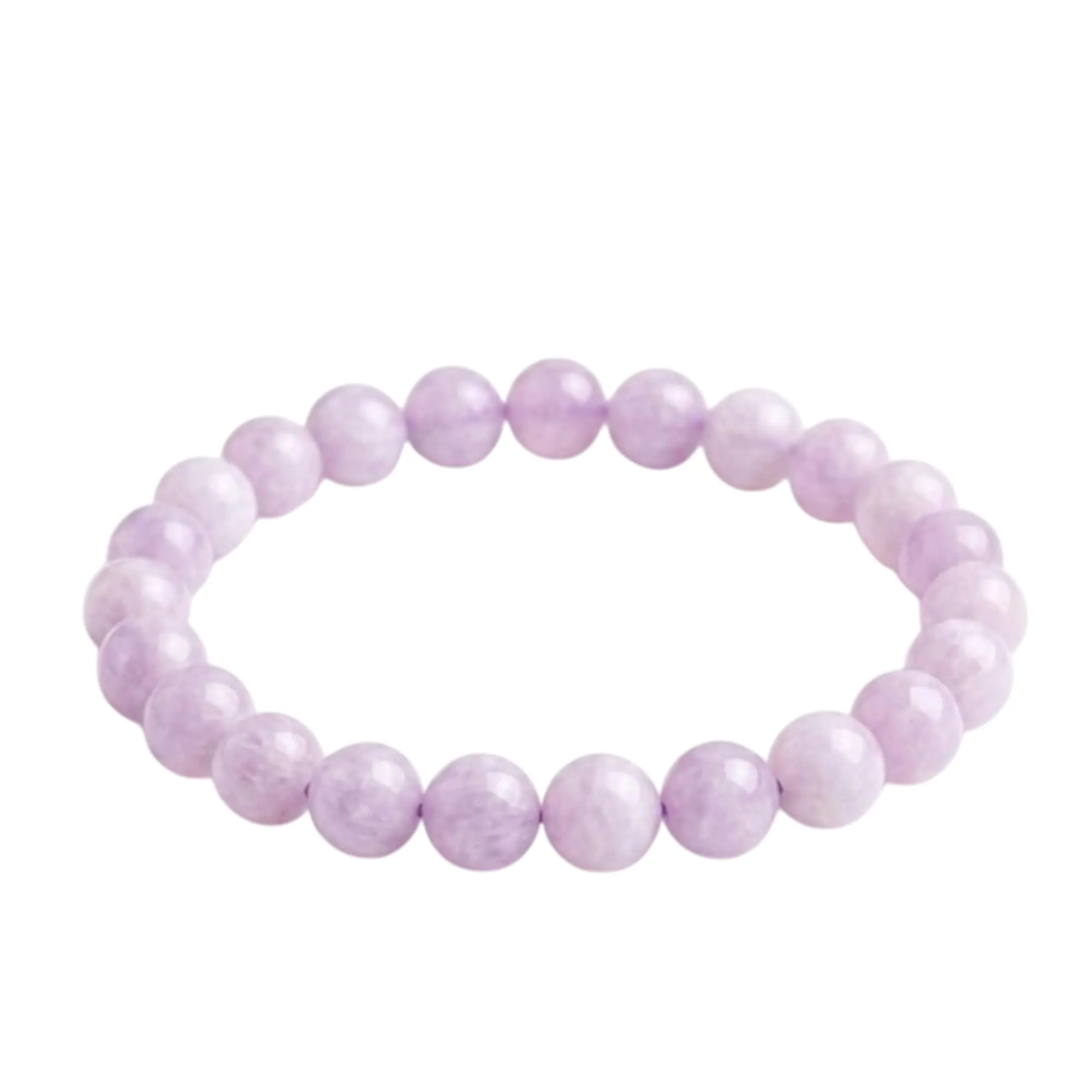 Alchimia Bracciale Unisex Elastico in Kunzite 6 mm - immagine 1