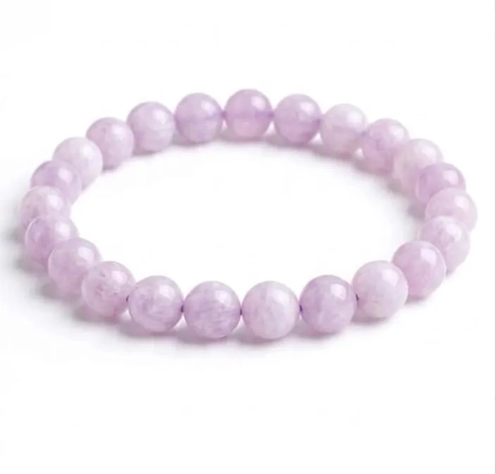 Alchimia Bracciale Unisex Elastico in Kunzite 6 mm - immagine 2