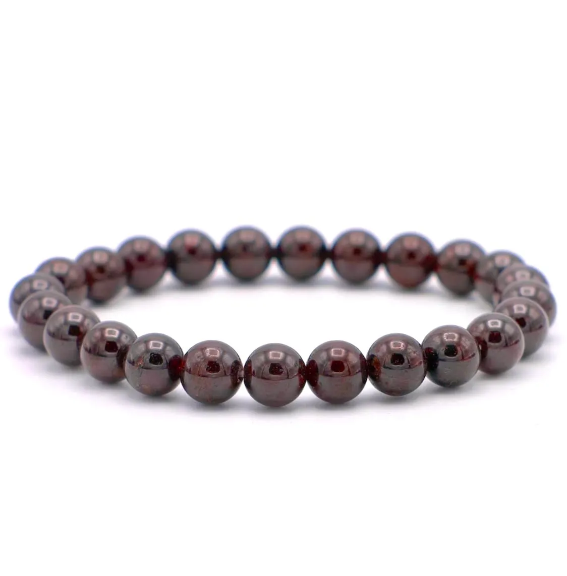 Alchimia Bracciale Elastico in Granato 6 mm - immagine 4