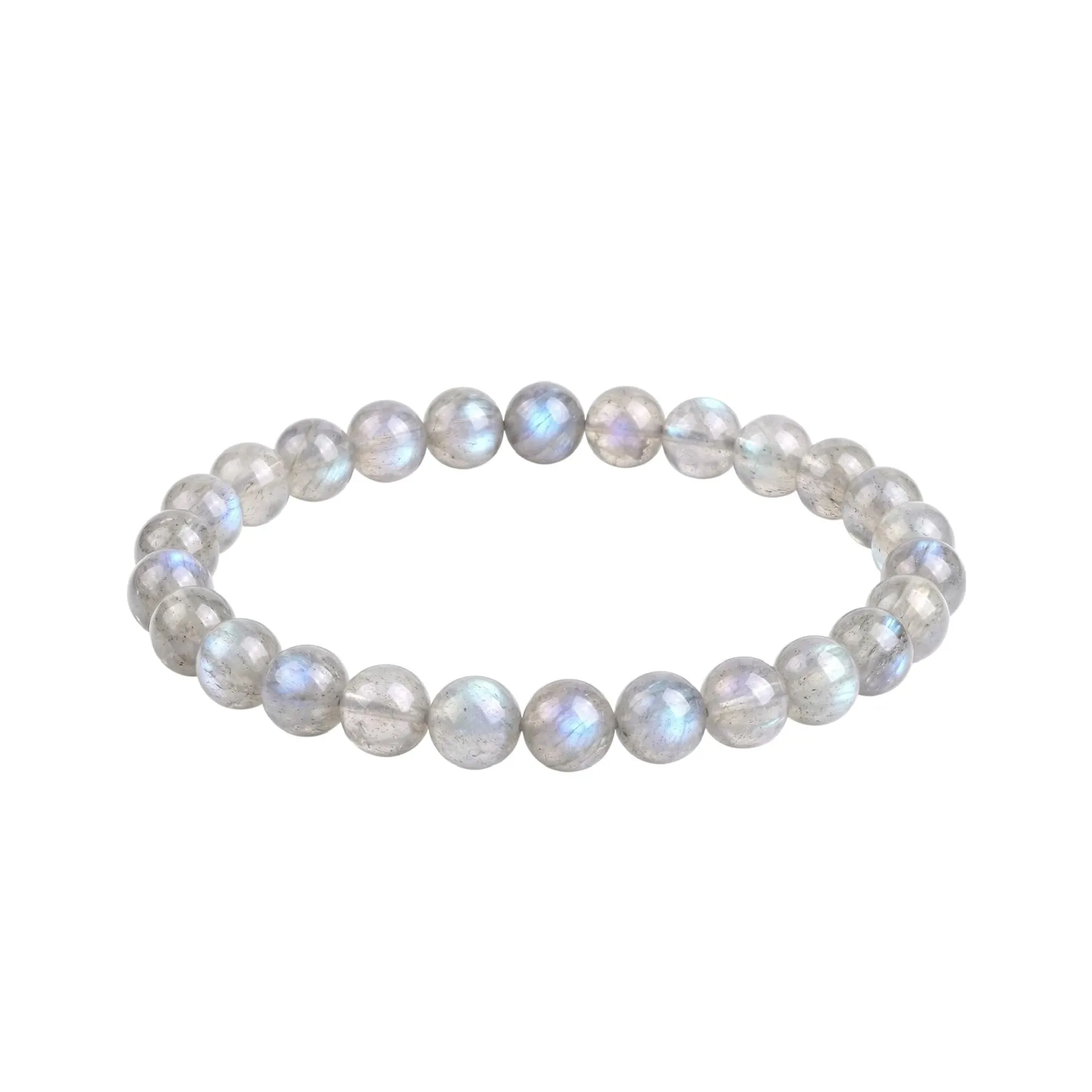 Alchimia Bracciale Unisex in Labradorite Naturale 6 mm - immagine 1