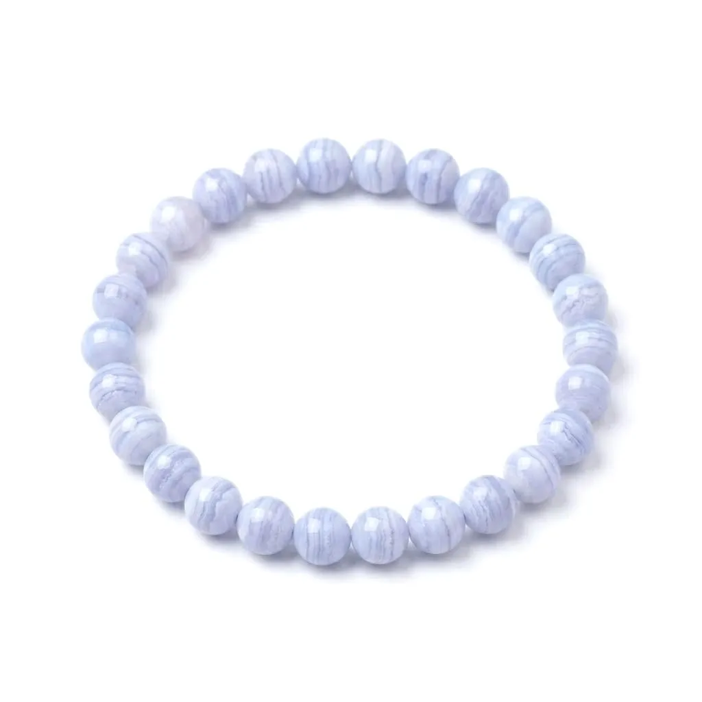 Alchimia Bracciale Unisex in Calcedonio 6 mm - immagine 2