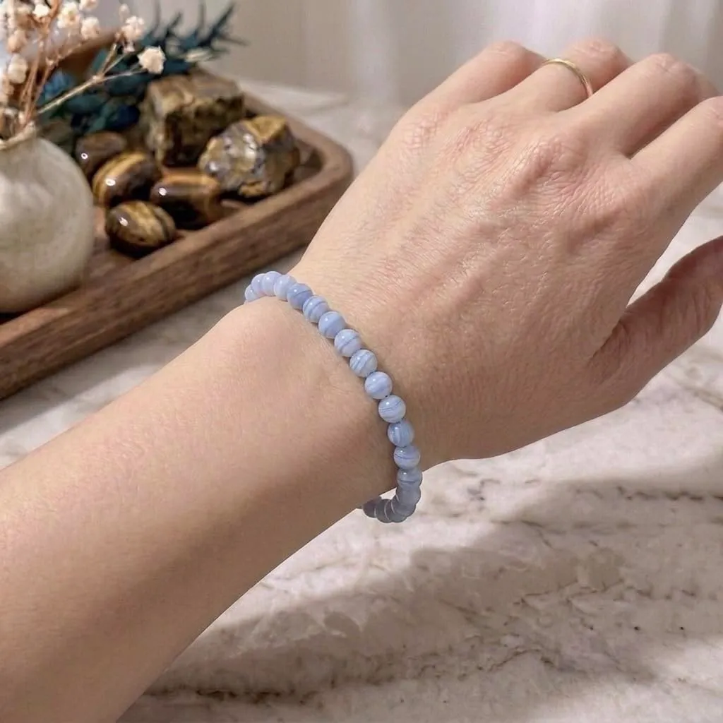 Alchimia Bracciale Unisex in Calcedonio 6 mm - immagine 7