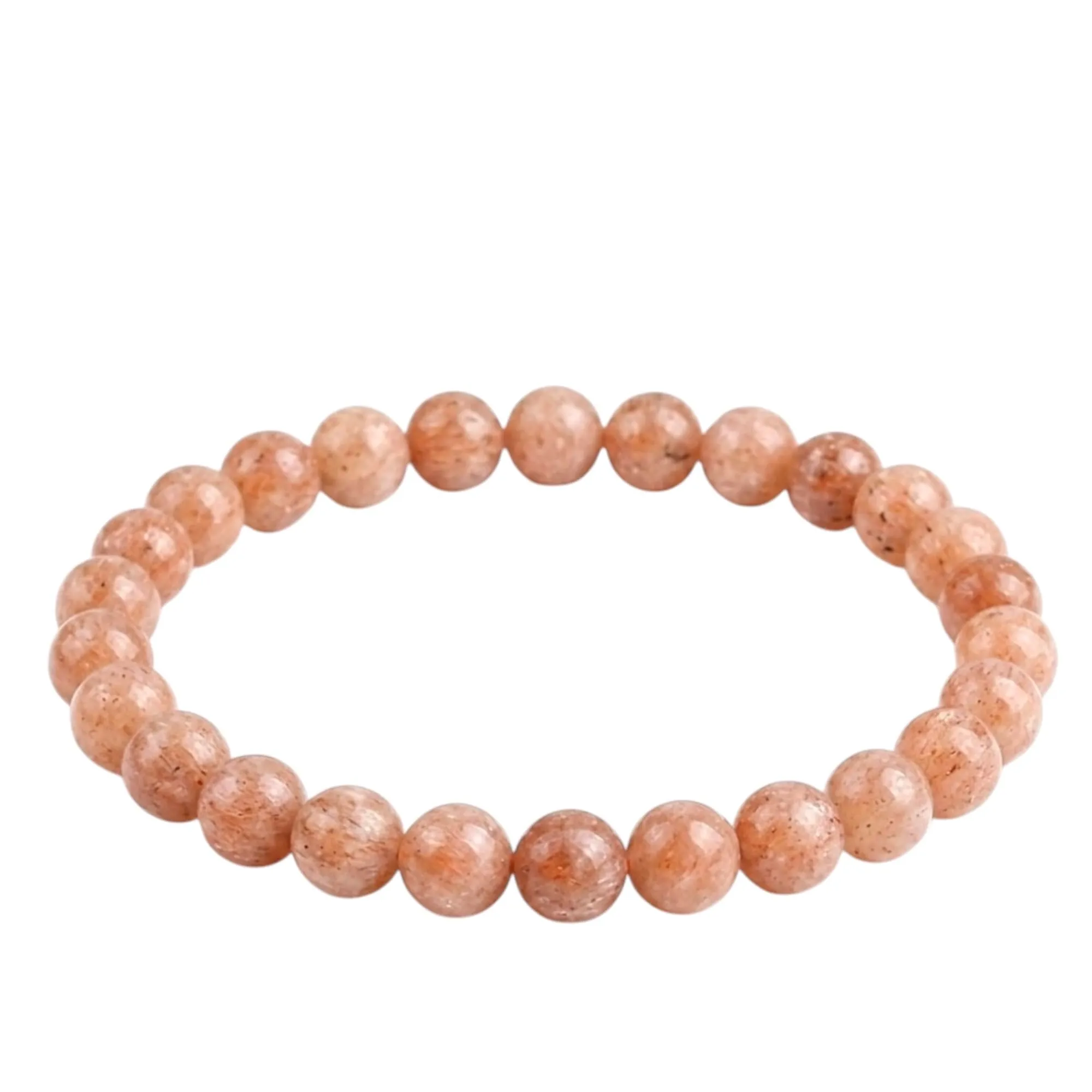 Alchimia Bracciale Unisex Elastico in Pietra del Sole 6 mm - immagine 1