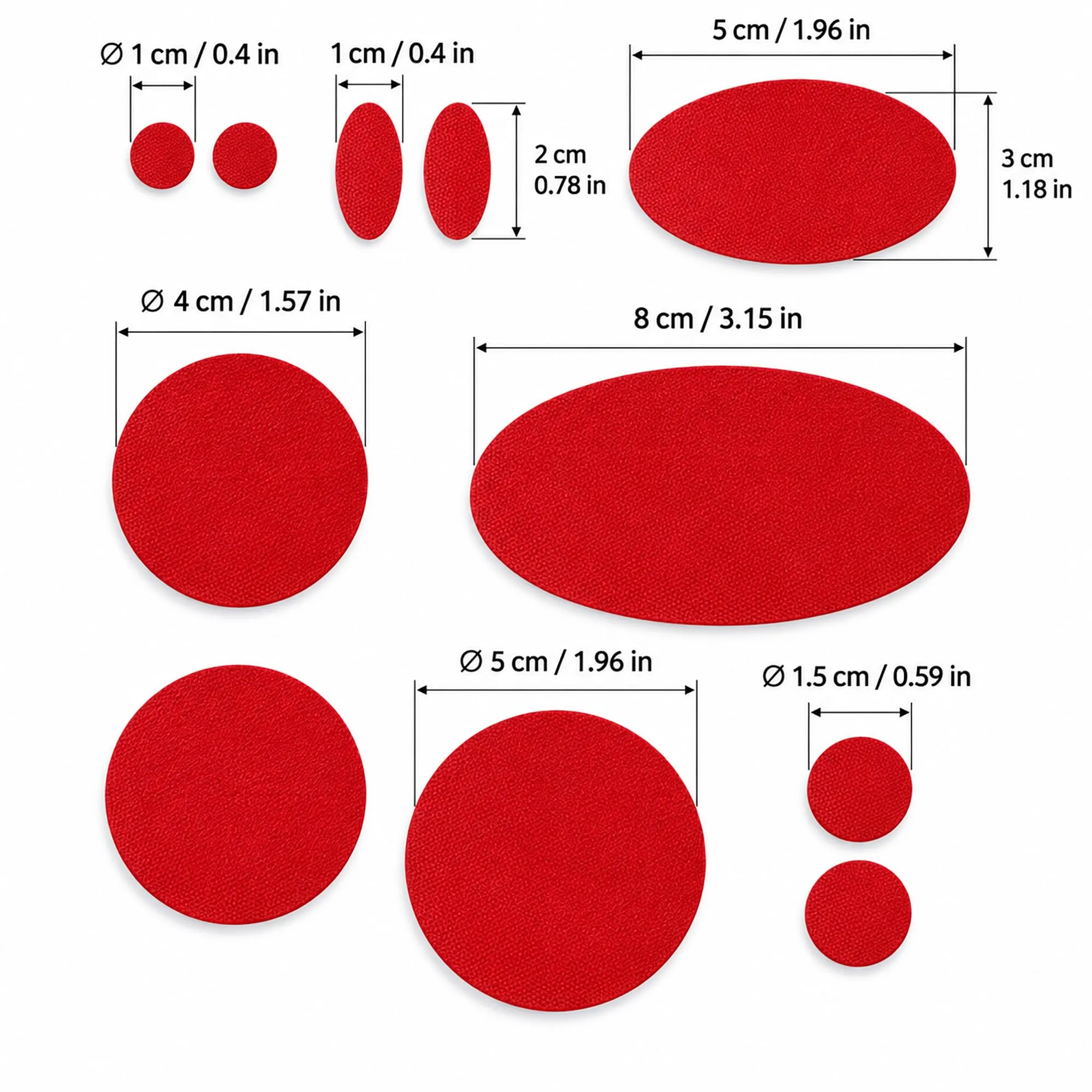 aZengear Toppe di Riparazione per Piumini, Autoadesive, Nylon Impermeabile, 11 Pezzi, Rossa - immagine 3