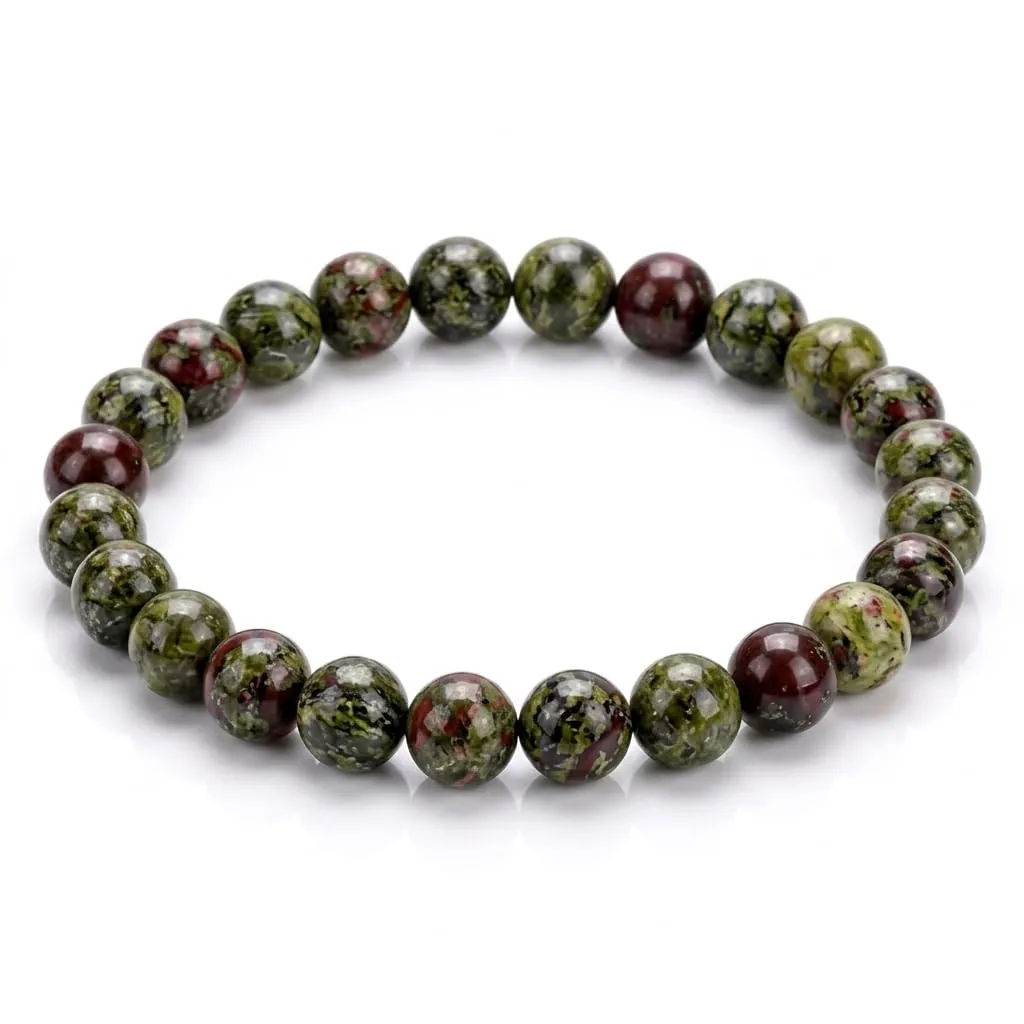 Alchimia Bracciale Unisex in Pietre Naturali Dragon Stone 6 mm - immagine 6