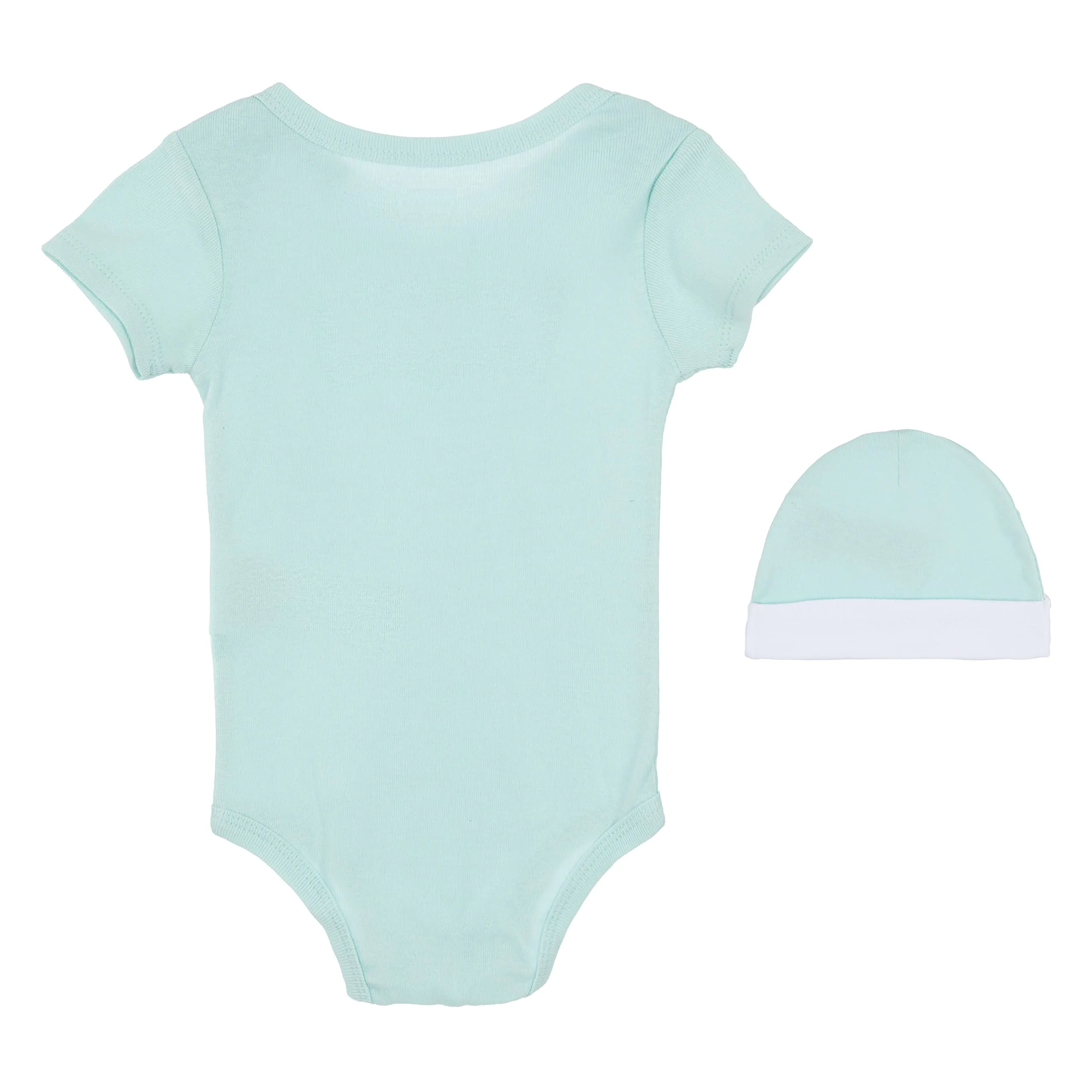 Levi's Classic Batwing Infant Hat Bodysuit Bootie Set 3Pc, Pastel Turquoise, 24 Months - immagine 4