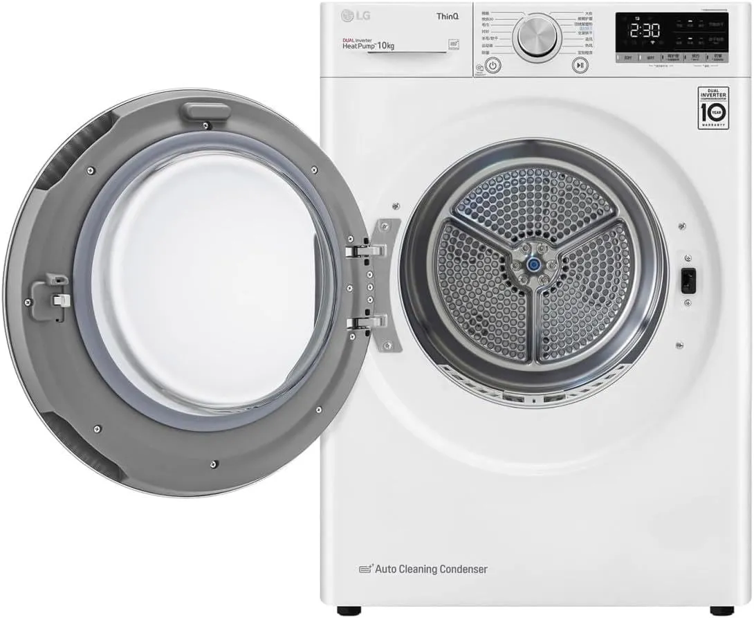 LG RH10V9AV4W Asciugatrice Smart a Carica Frontale 10kg Serie V9 Classe C Pompa di Calore Dual Inverter Bianca - immagine 2