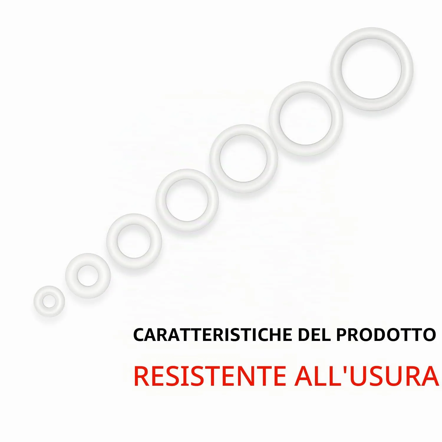 YIXISI Kit Assortimento O-ring in Silicone Bianco, 225 Pezzi 15 Misure - immagine 3