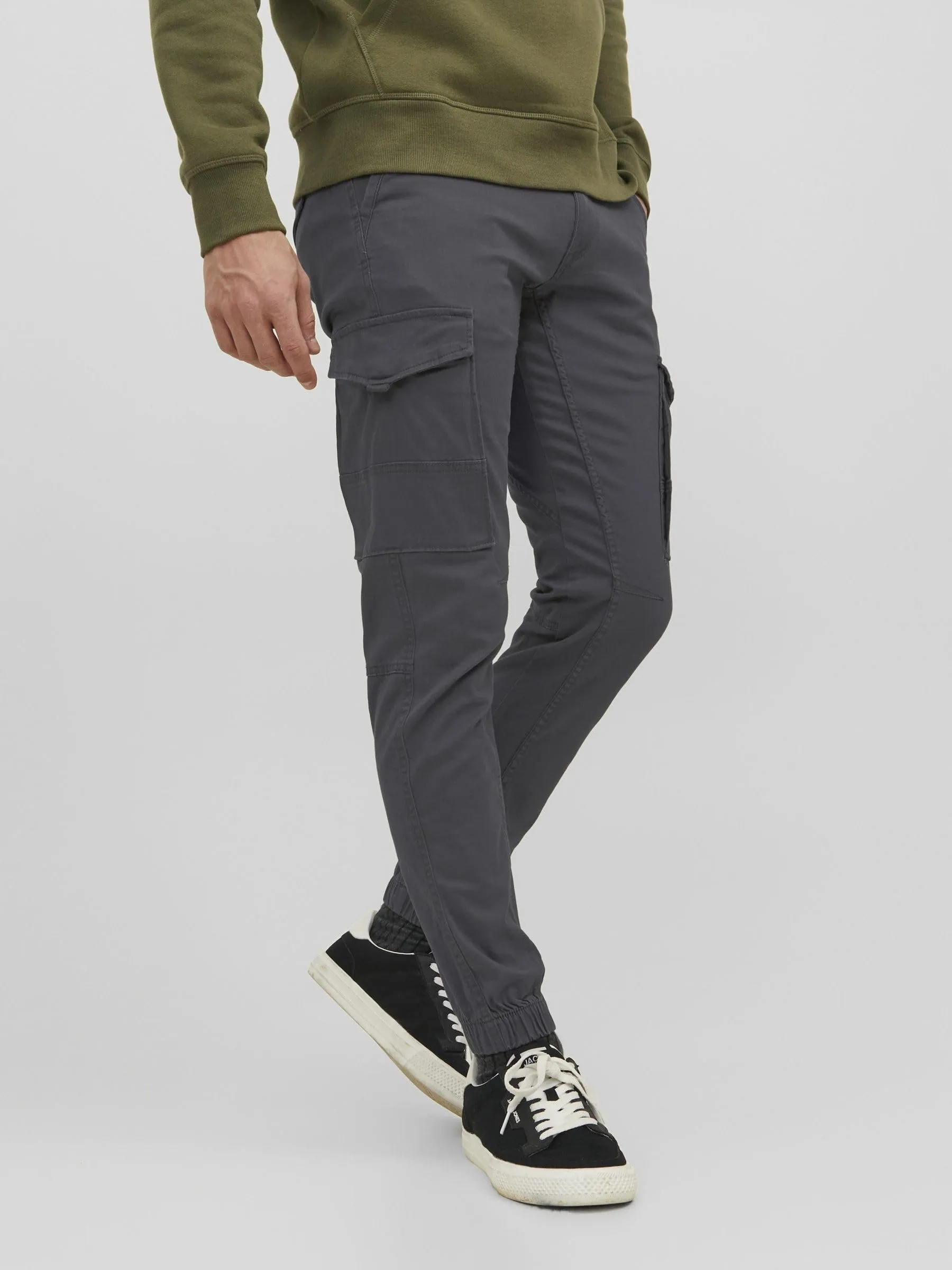 Jack & Jones S Pantaloni da uomo, Grigio Basaltico, 36W x 34L - immagine 2