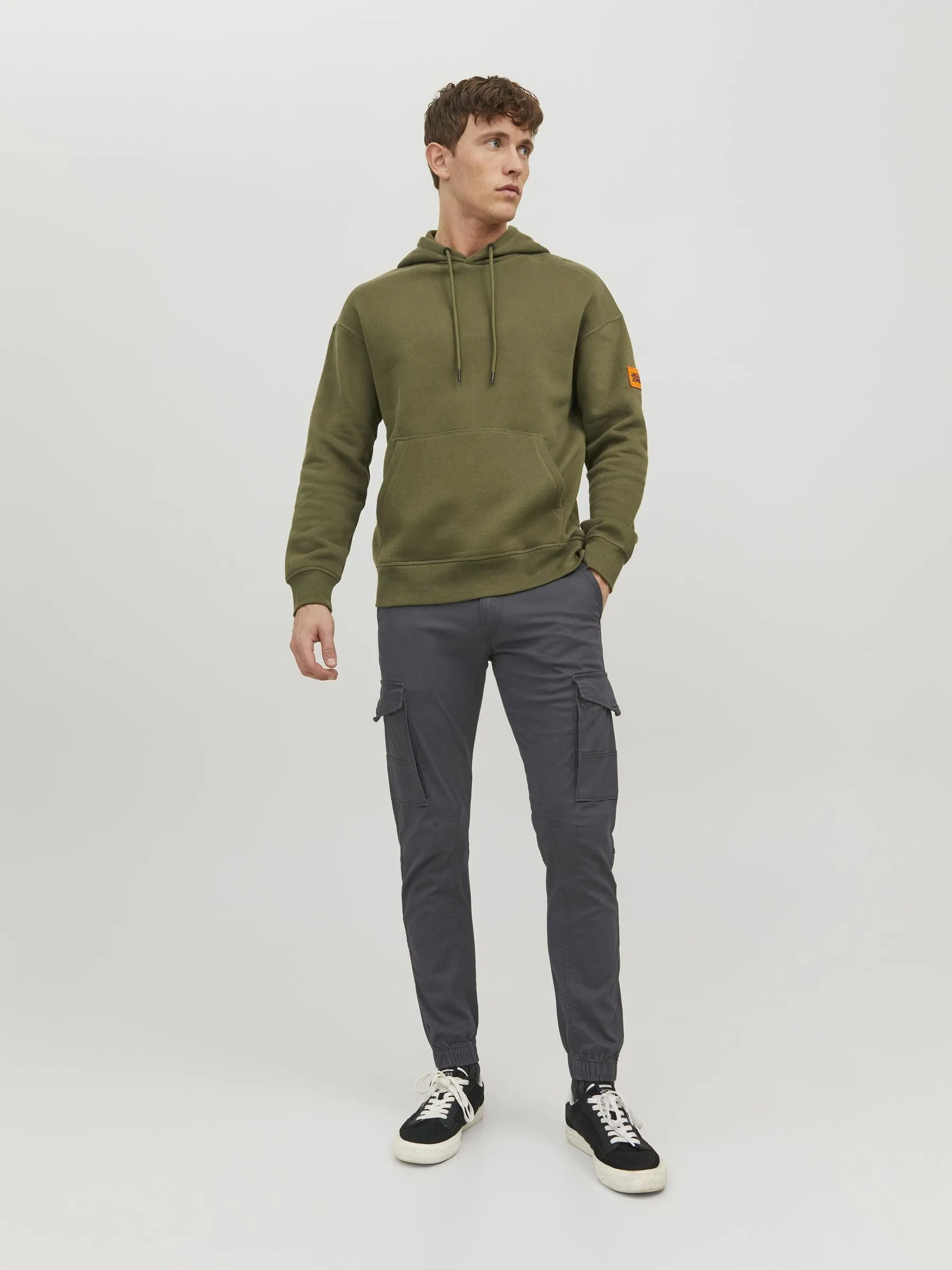 Jack & Jones S Pantaloni da uomo, Grigio Basaltico, 36W x 34L - immagine 5