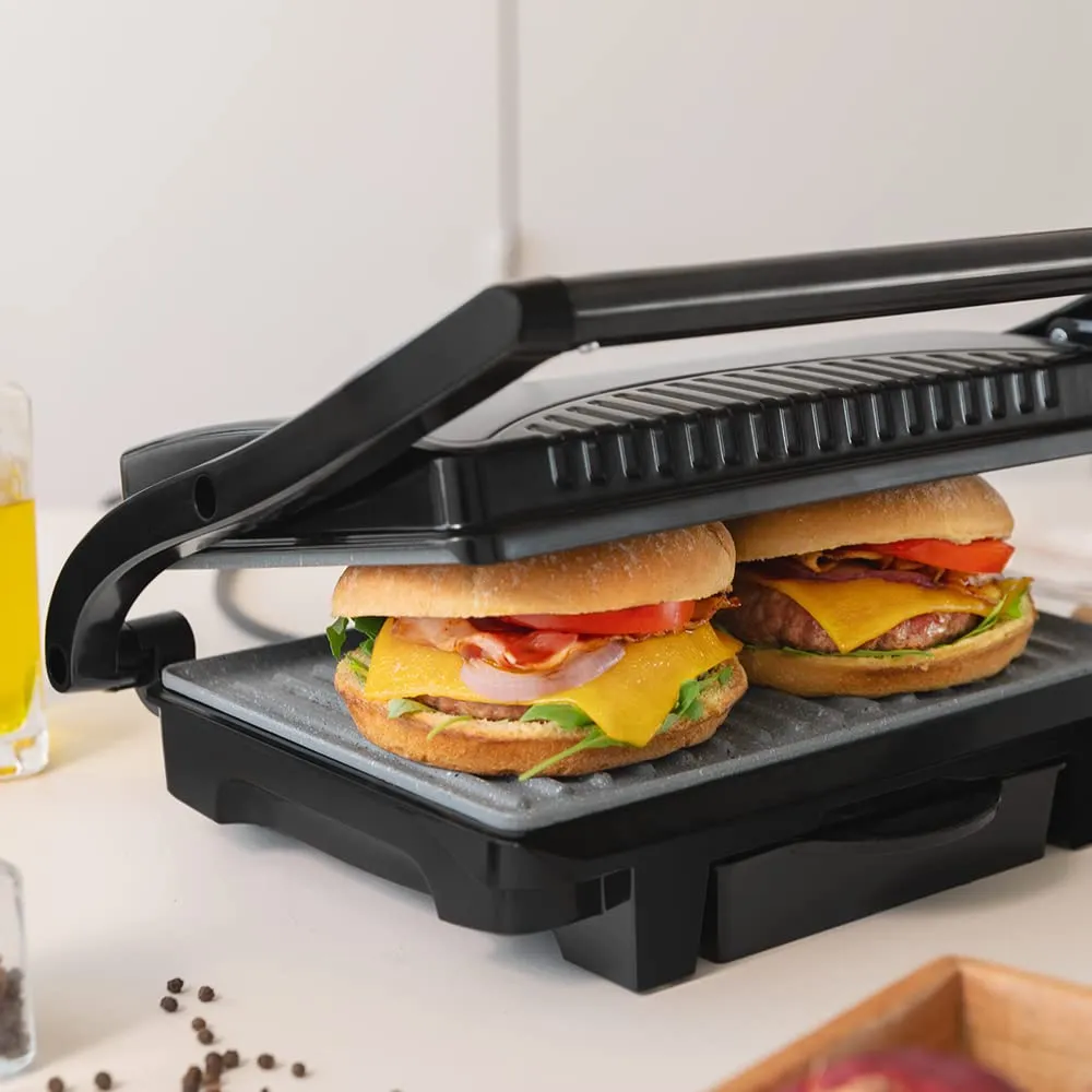 Cecotec Rock'nGrill Dark 1000 Electric Grill, 1000 W, Stone Coating, 25.4 x 17.5 cm - immagine 4