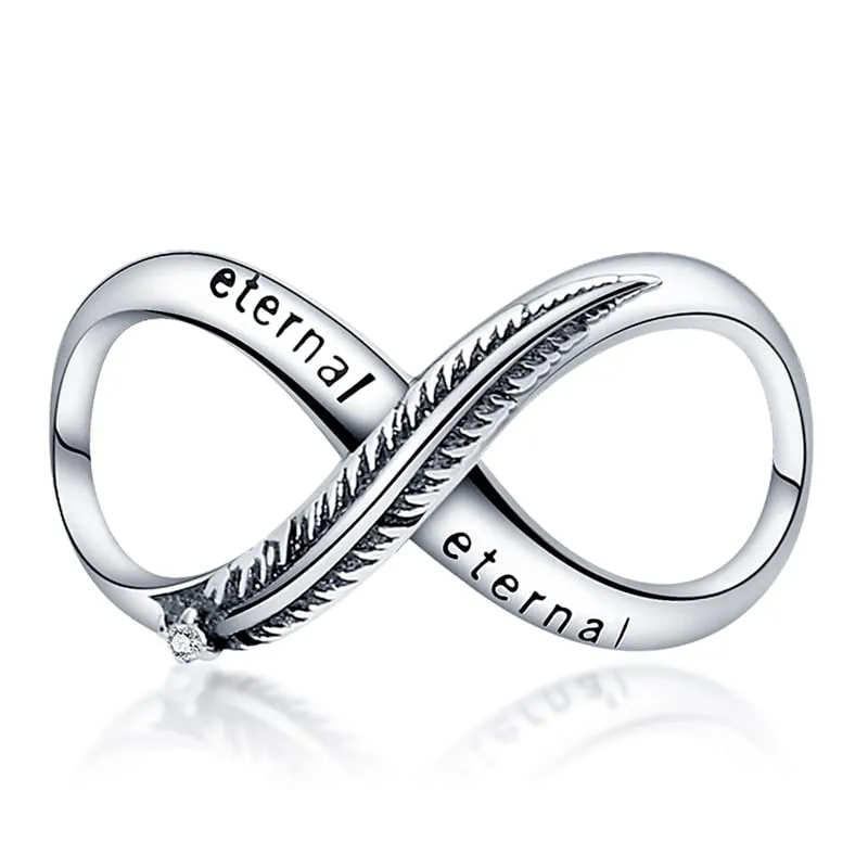 TINSLO Bead Charm in Argento Sterling 925 con Cubic Zirconia per Braccialetti e Collane Europei - immagine 1