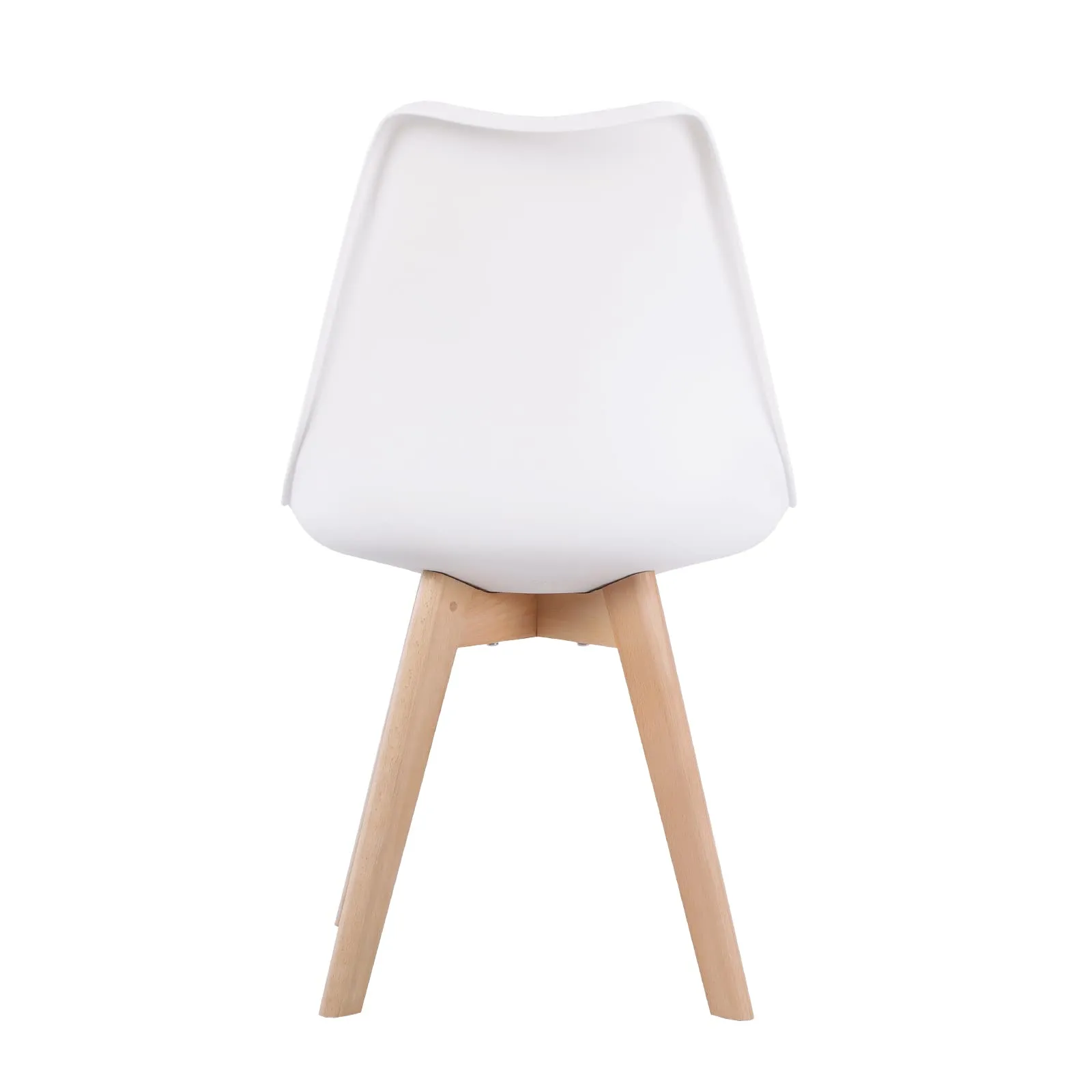 EGGREE Set di 2 Sedie da Pranzo e Ufficio in Legno di Faggio Bianco - immagine 8