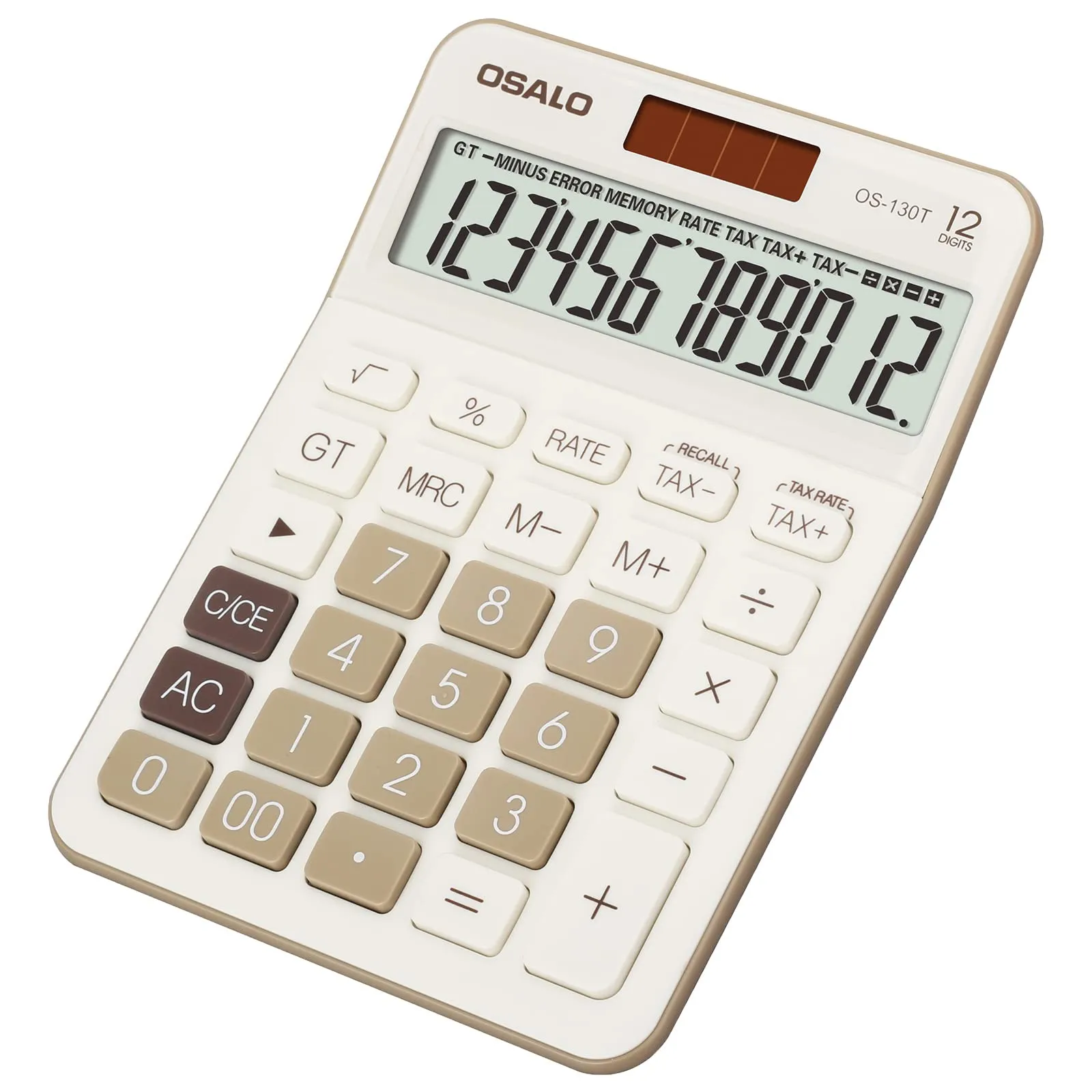 OSALO Calcolatrice Tascabile 12 Cifre LCD (OS-130T) - immagine 1