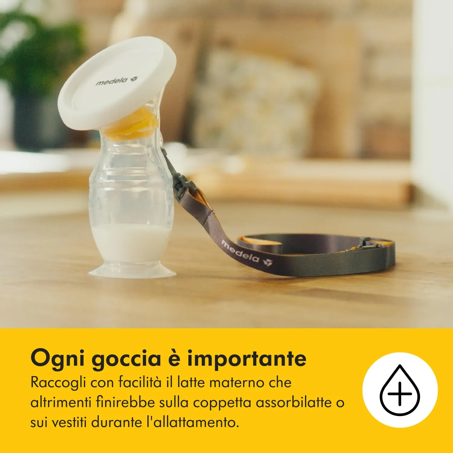 Medela Raccoglitore Latte Materno in Silicone con Base a Ventosa e Coperchio - immagine 4