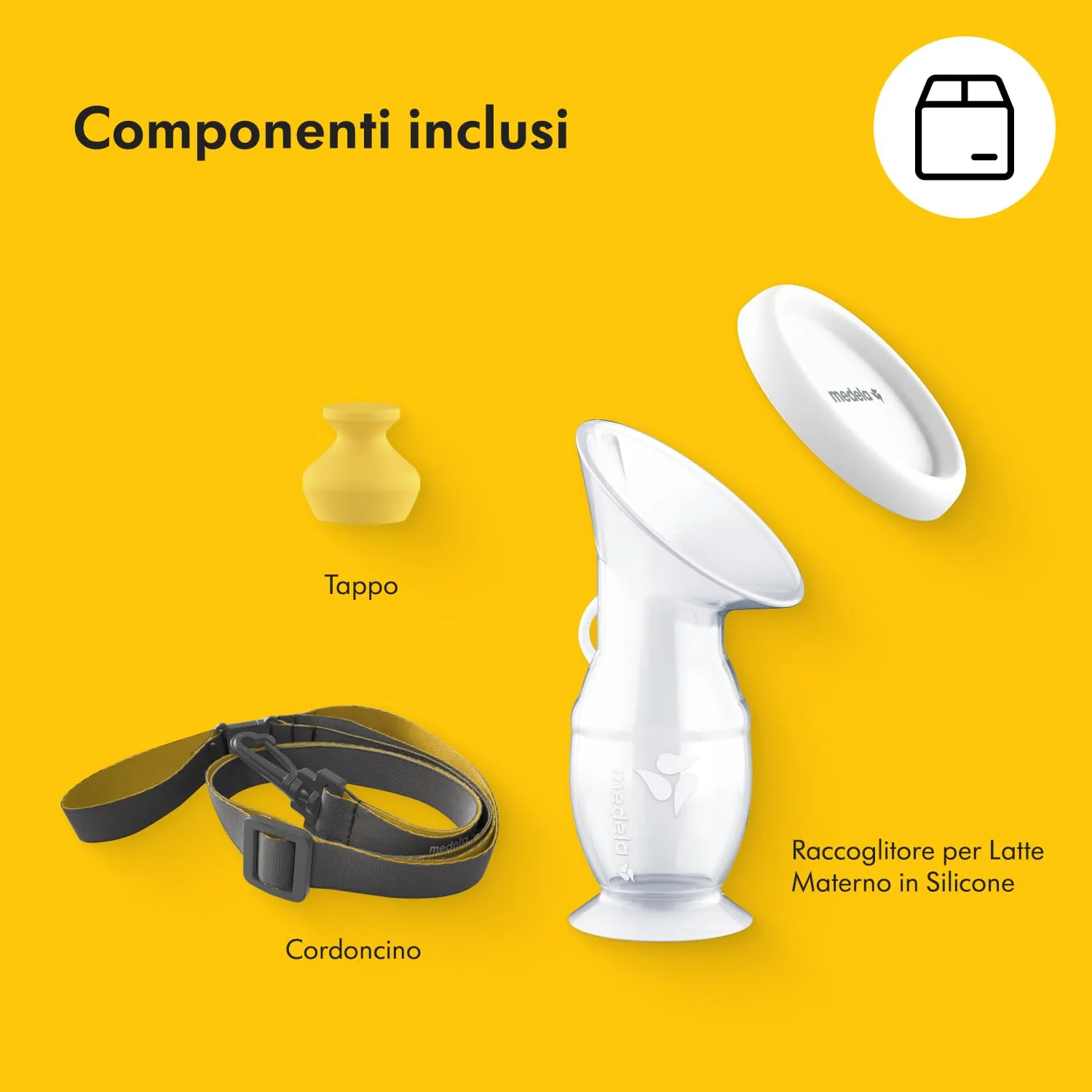 Medela Raccoglitore Latte Materno in Silicone con Base a Ventosa e Coperchio - immagine 9