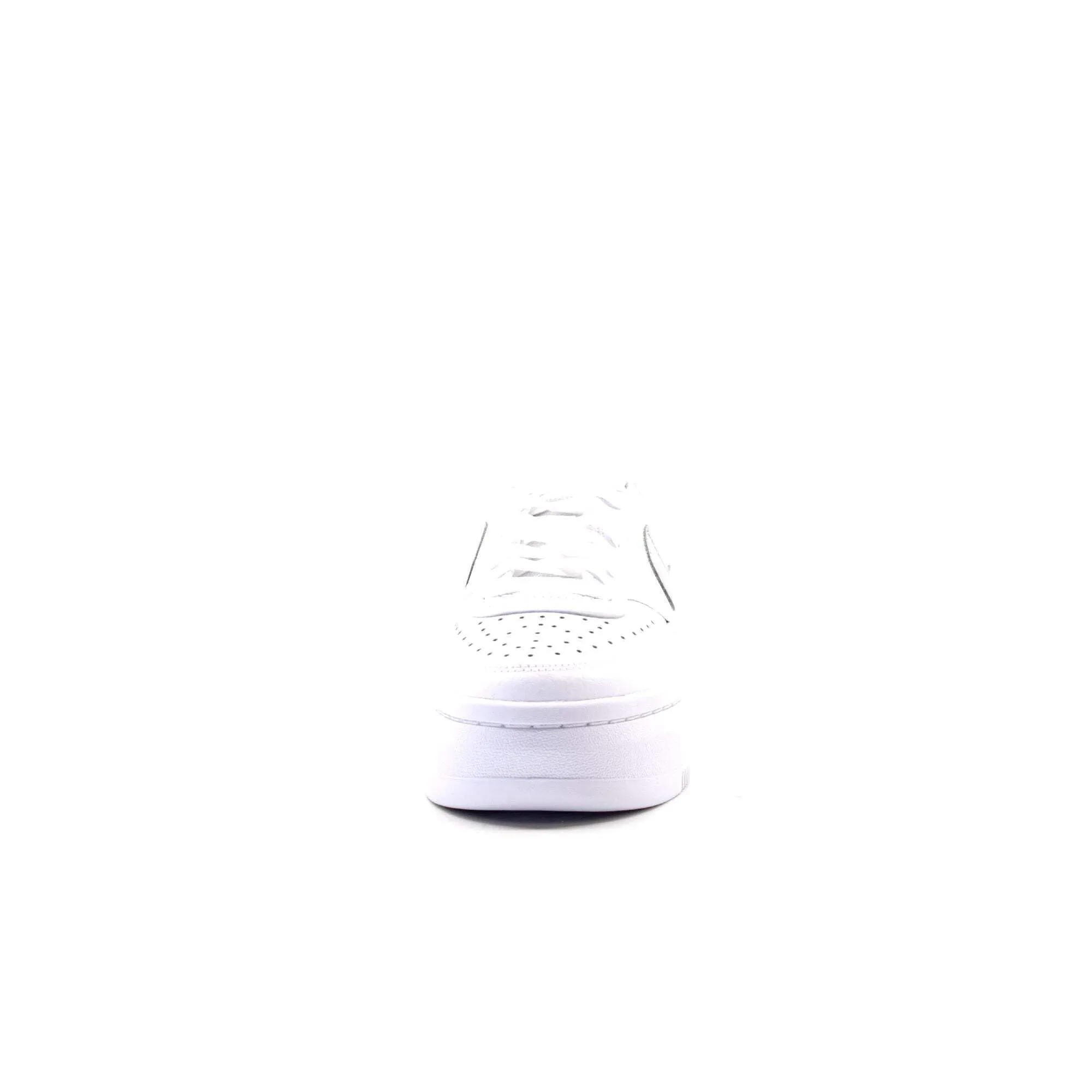 Nike Court Vision High Leather Women's Sneakers - White Mtlc Platinum Summit White - 41 EU - immagine 7