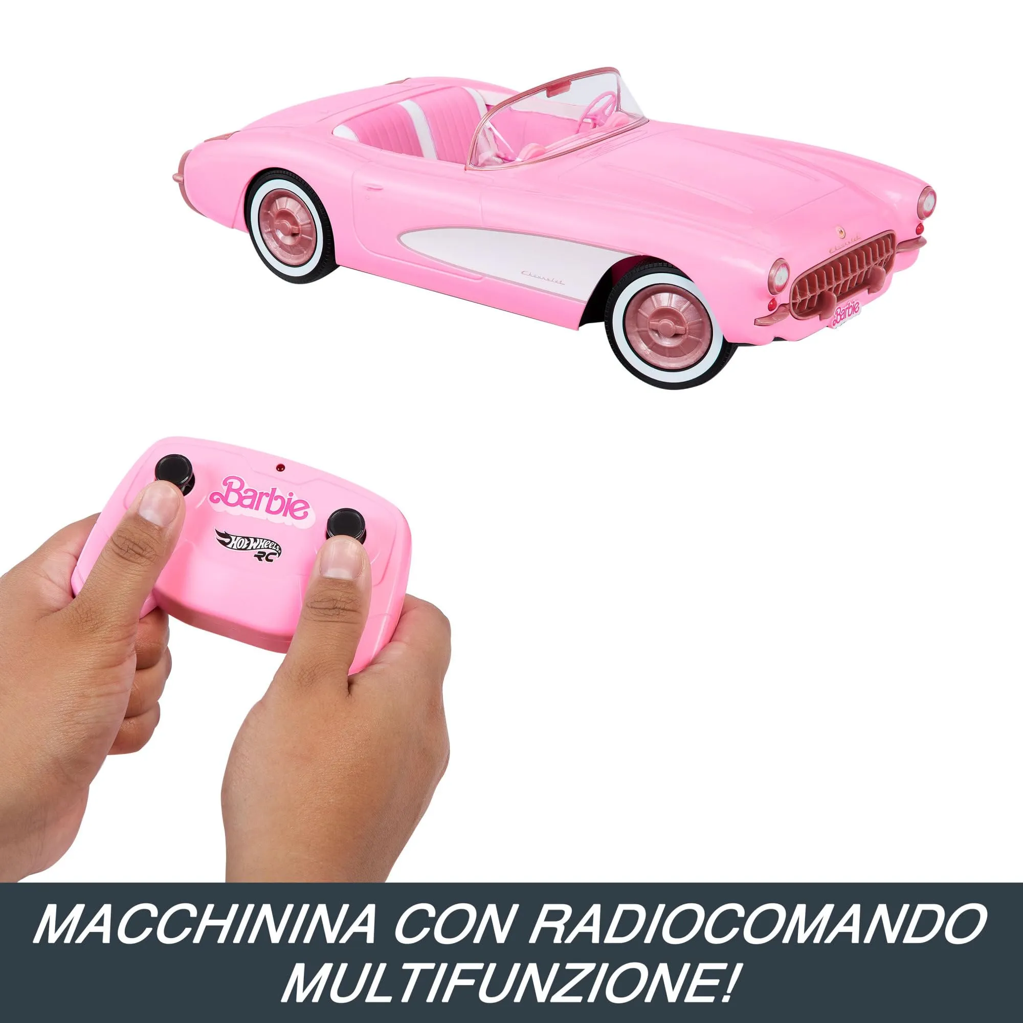 Hot Wheels Barbie Corvette RC Modello Radiocomandato HPW40 - immagine 3