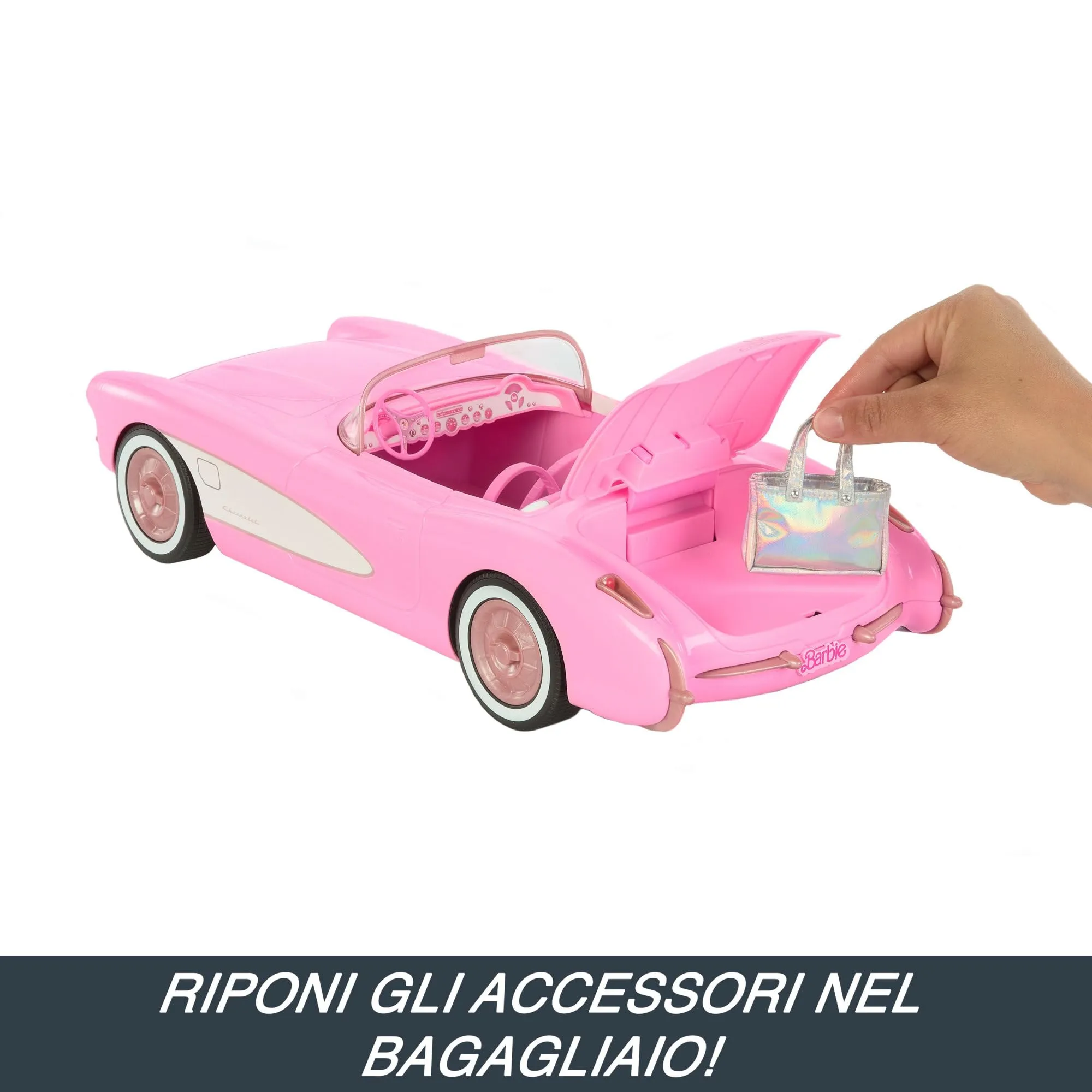 Hot Wheels Barbie Corvette RC Modello Radiocomandato HPW40 - immagine 5