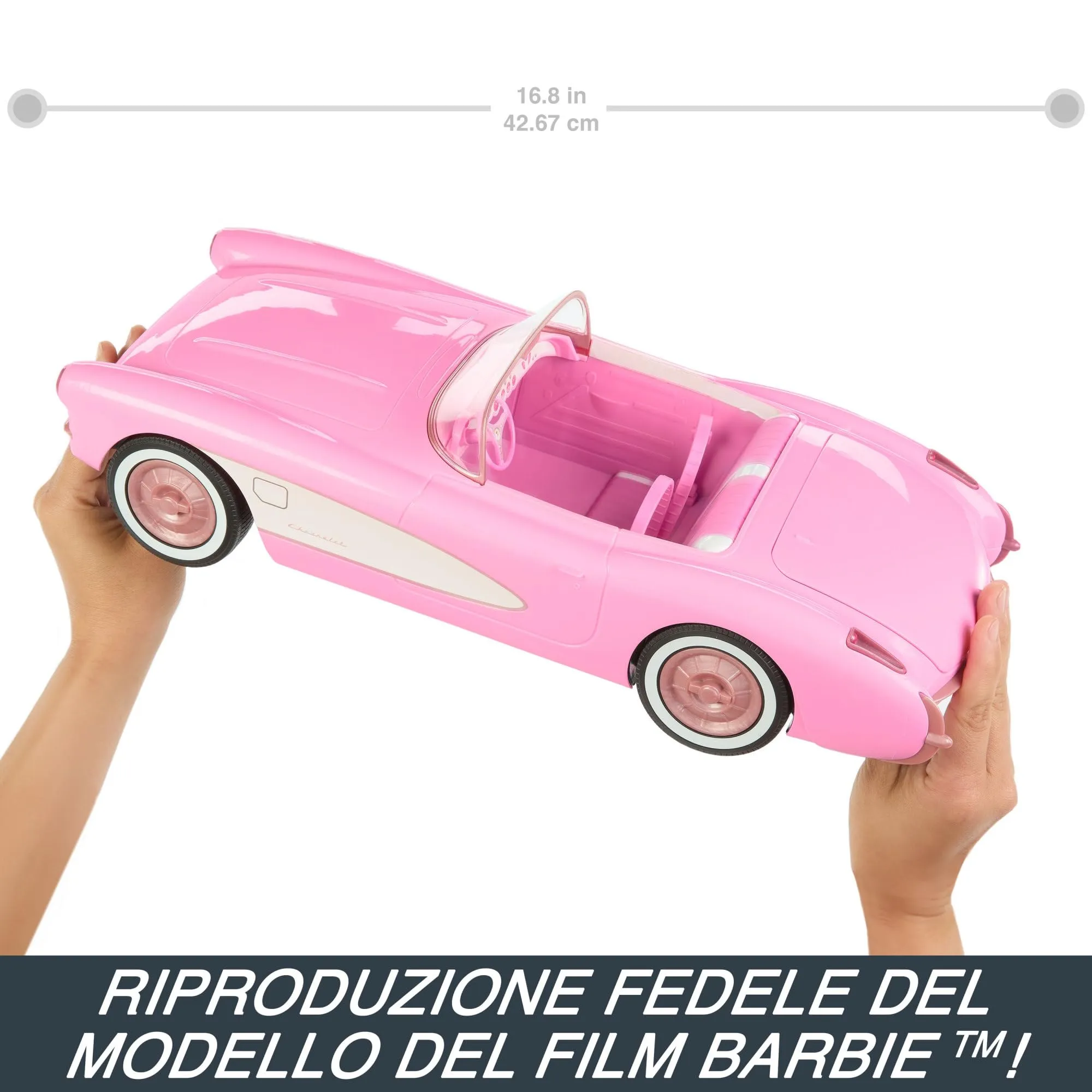 Hot Wheels Barbie Corvette RC Modello Radiocomandato HPW40 - immagine 7
