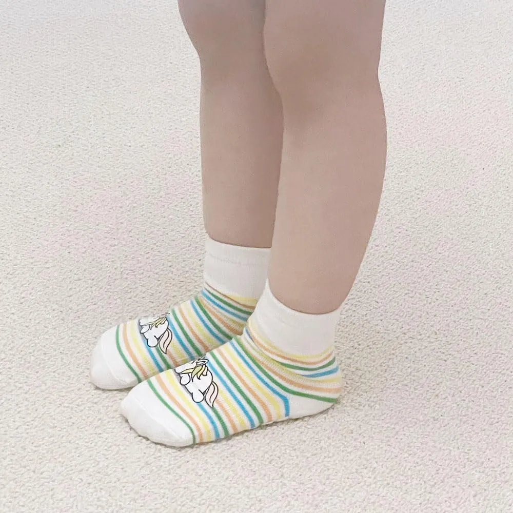 FedMois Calzini Antiscivolo in Cotone per Bimbi con Motivi Animali, 5 Paia, 1-3 anni - immagine 2