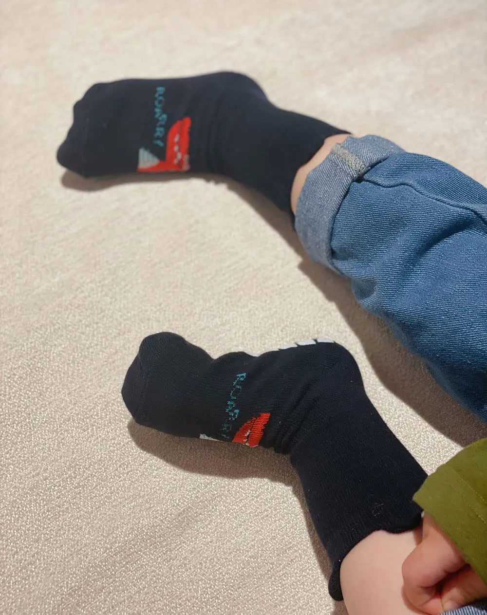 FedMois Calzini Antiscivolo in Cotone per Bambini, Motivi Dinosauro, 5 Paia, 3-5 Anni - immagine 6