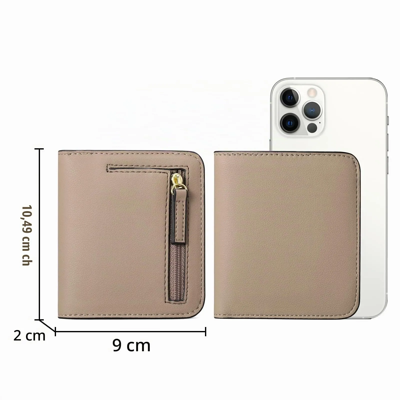 GAEKEAO Portafoglio da Donna in Pelle con Blocco RFID, 7 Scomparti per Carte, Finestra ID e Tasca con Cerniera - immagine 5