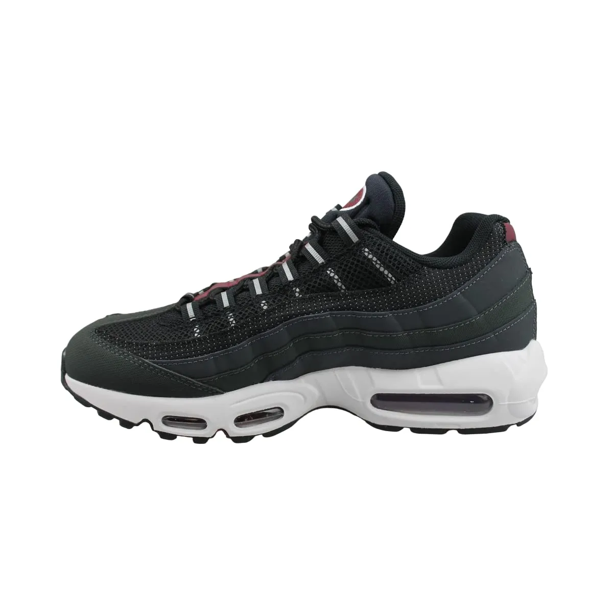 Nike Air Max 95 Men's Sneaker, Anthracite Black Team Red Summit White, 45 EU - immagine 2