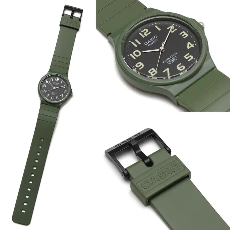 Casio MQ-24UC-3BDF Orologio analogico verde/nero - immagine 4