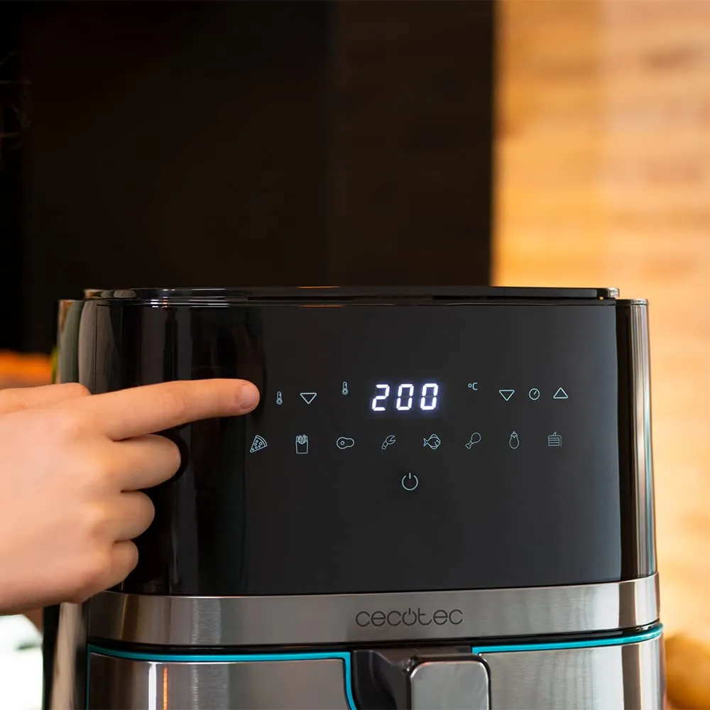 Cecotec Cecofry Full InoxBlack Pro 5500 Air Fryer, 5.5L, 1700W, Digital, Stainless Steel - immagine 6