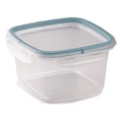 Snips Set 3 Contenitori per Alimenti 1L Trasparenti con Coperchio e 4 Chiusure di Sicurezza - immagine 1