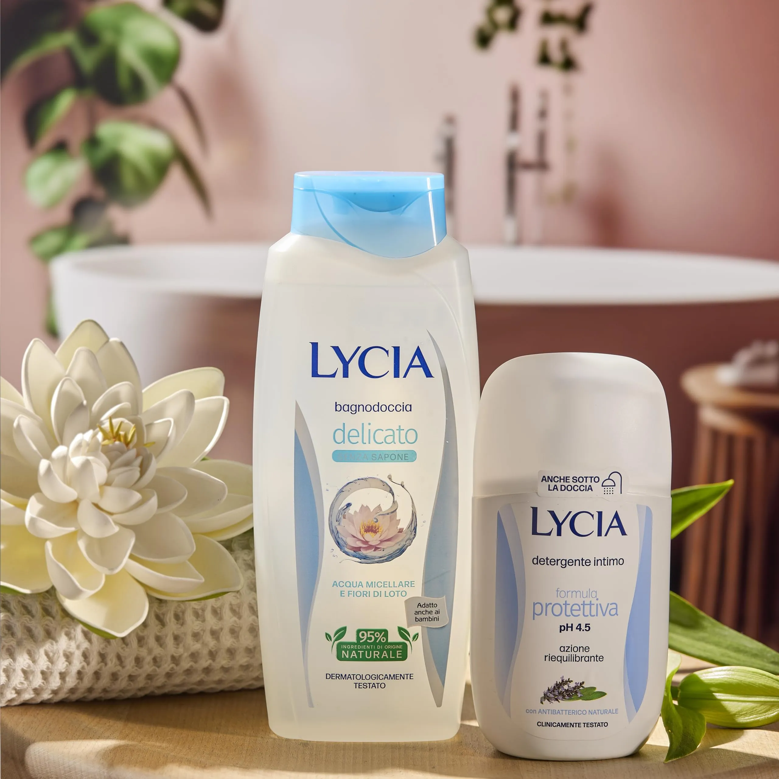 Lycia Bagnoschiuma Delicato con Acqua Micellare e Fiore di Loto, 750 ml - immagine 4
