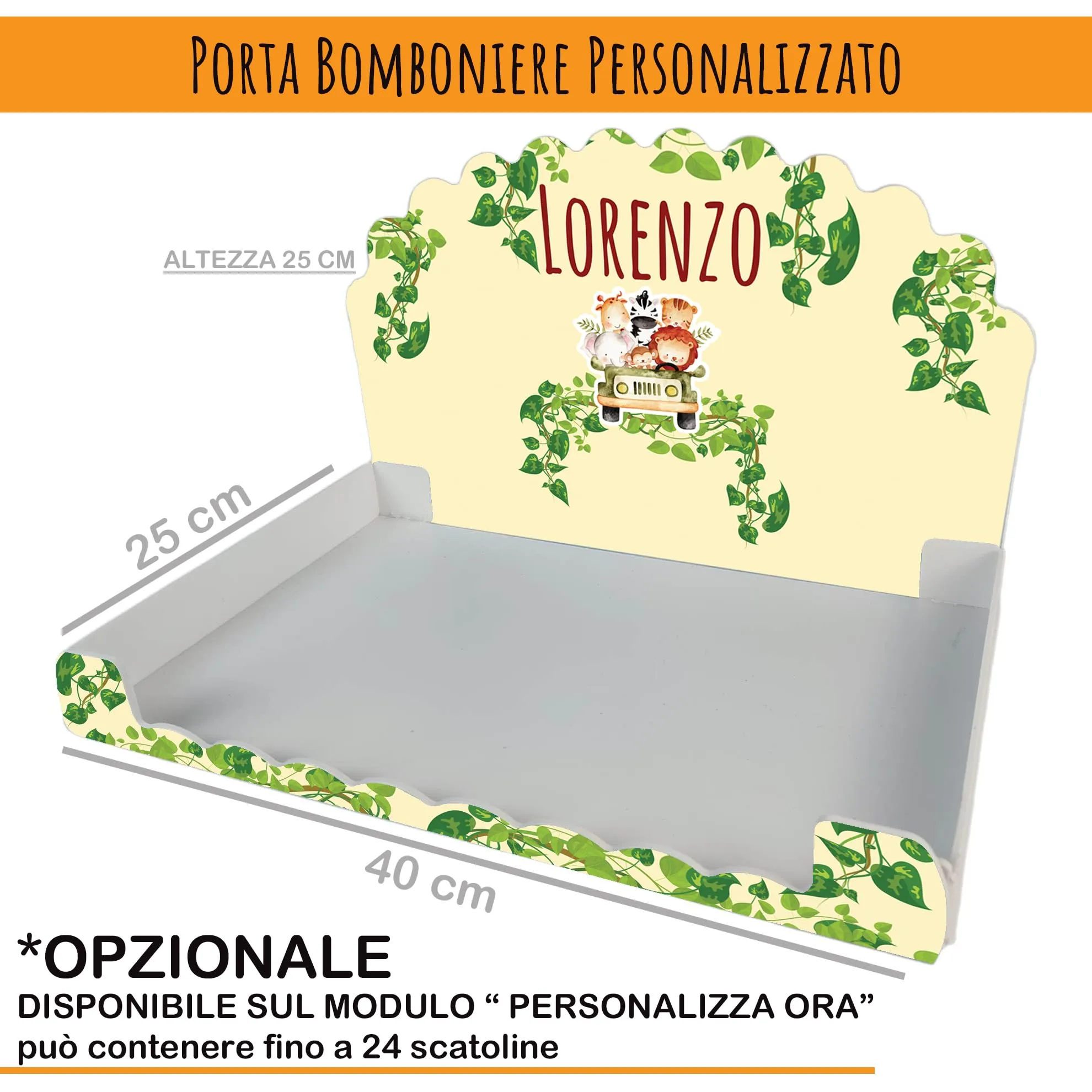 PV Grafik Scatoline Portaconfetti Nascita e Battesimo, 24+24 con Bigliettino e Nastrino, Personalizzate (Tunna10) - immagine 4
