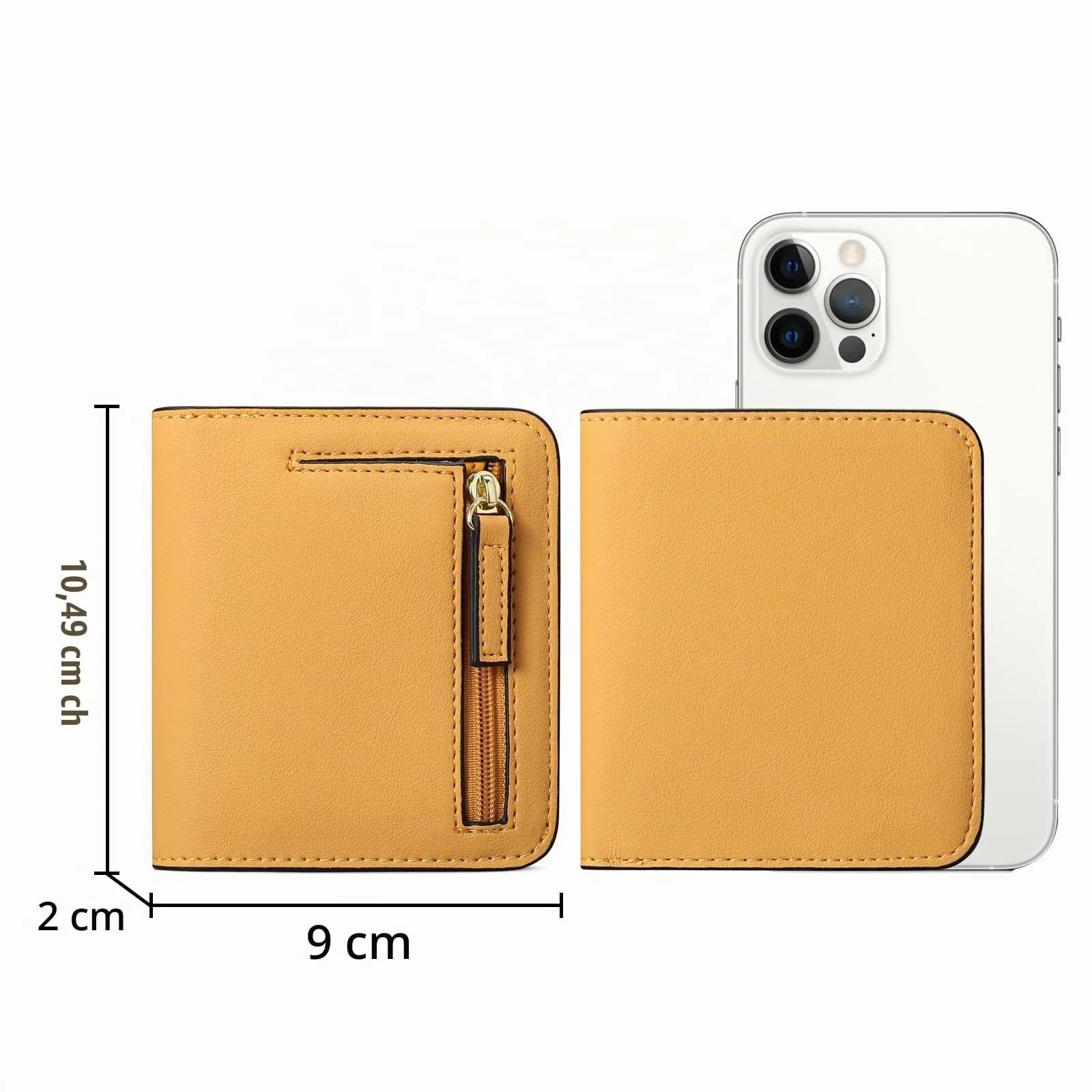 GAEKEAO Portafoglio da Donna in Pelle con Blocco RFID, 7 Scomparti per Carte, Finestra ID e Tasca con Cerniera - immagine 5