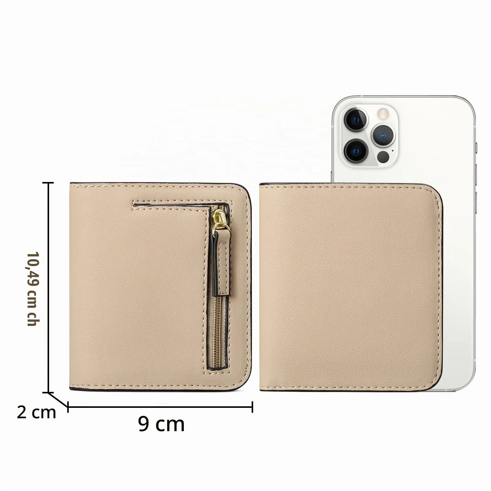 GAEKEAO Portafoglio da Donna in Pelle con Blocco RFID, 7 Scomparti per Carte, Finestra ID e Tasca con Cerniera - immagine 5
