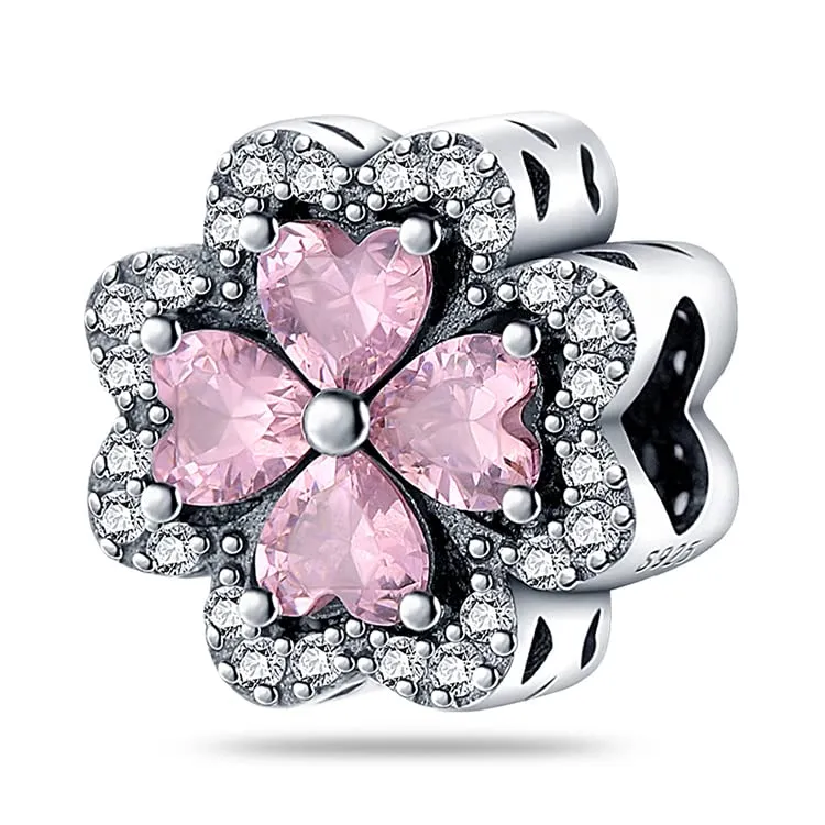 TINSLO Bead Charm in Argento Sterling 925 con Cubic Zirconia, Compatibile con Braccialetti e Collane Europei - immagine 1