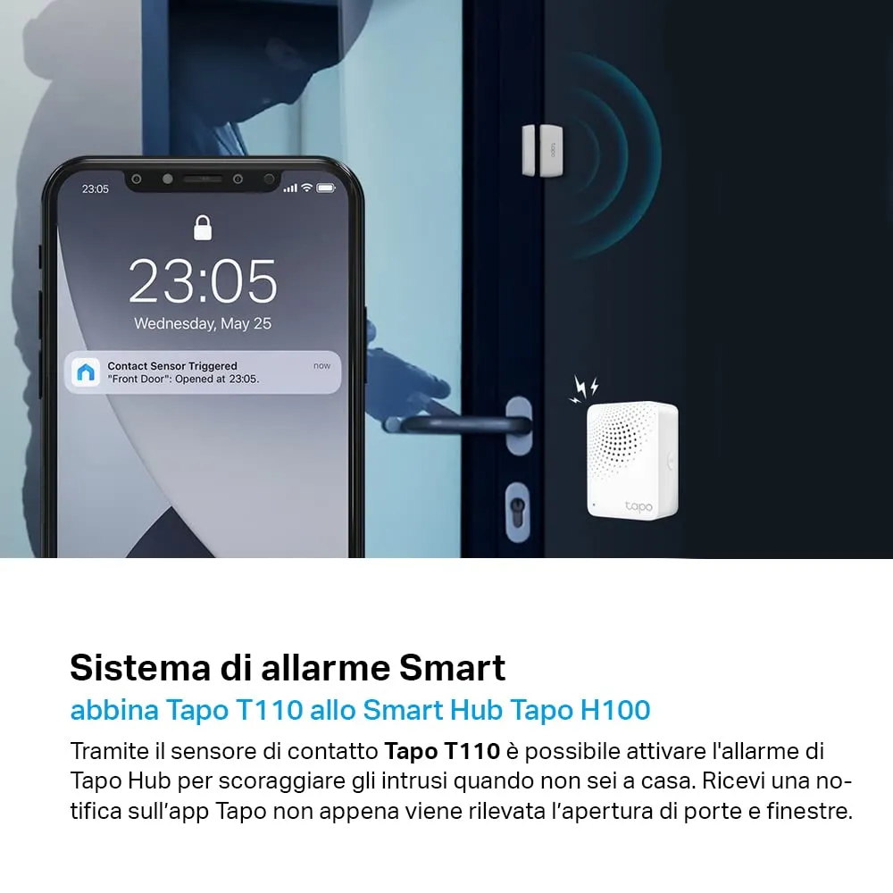 Tapo T110 Sensore di Contatto Smart per Porte e Finestre (Hub Richiesto) - immagine 3