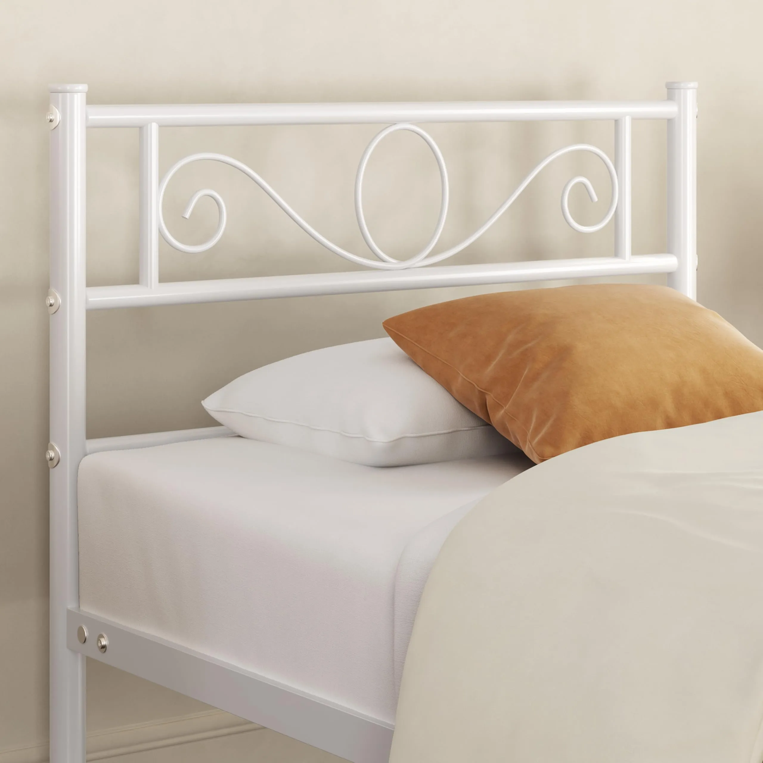 Yaheetech Struttura Letto Singolo in Ferro 90 x 190 cm - immagine 7