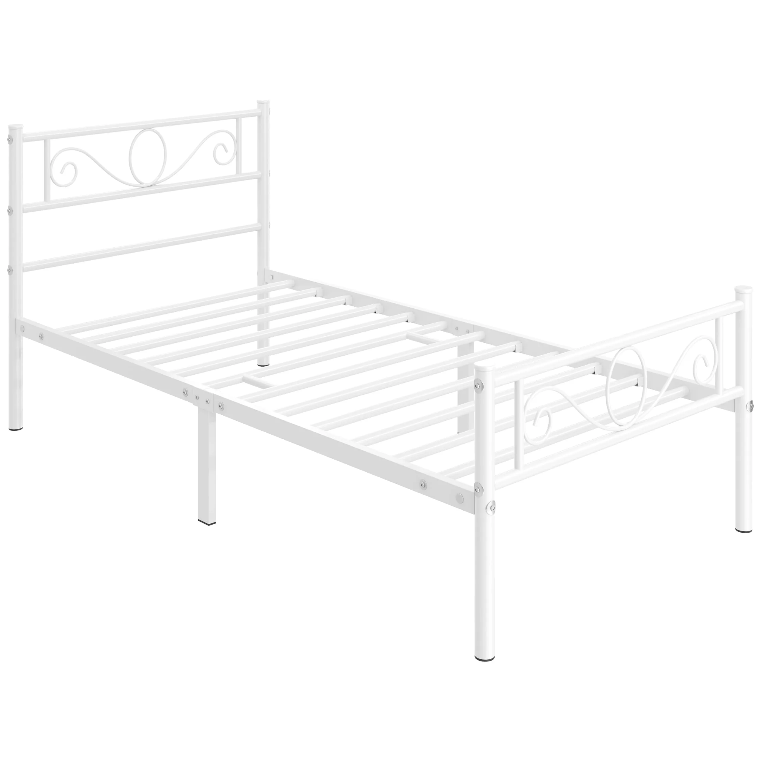 Yaheetech Struttura Letto Singolo in Ferro 90 x 190 cm - immagine 9