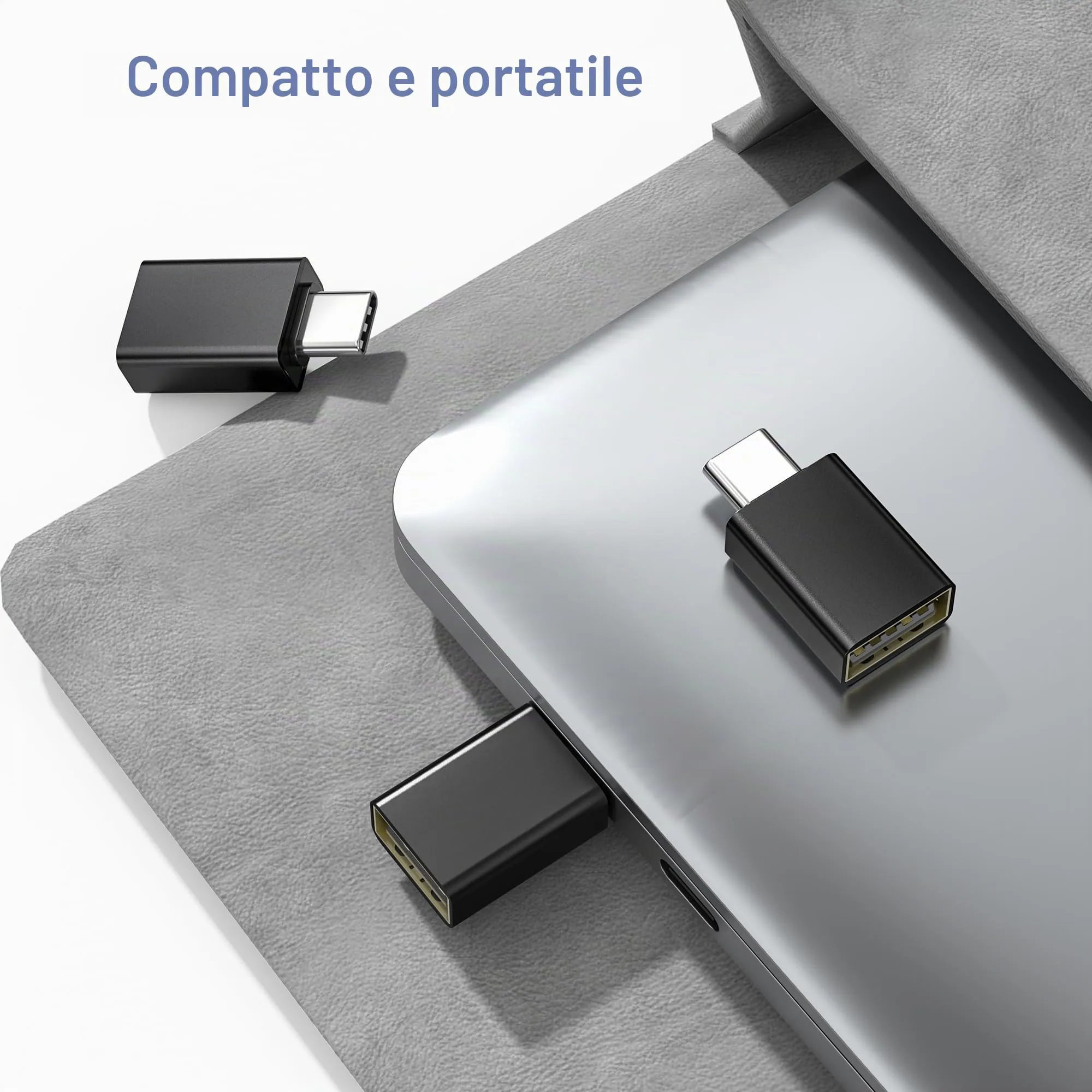 BASESAILOR Adattatore USB-C a USB 3.2 Femmina OTG, 3 Pezzi - immagine 6
