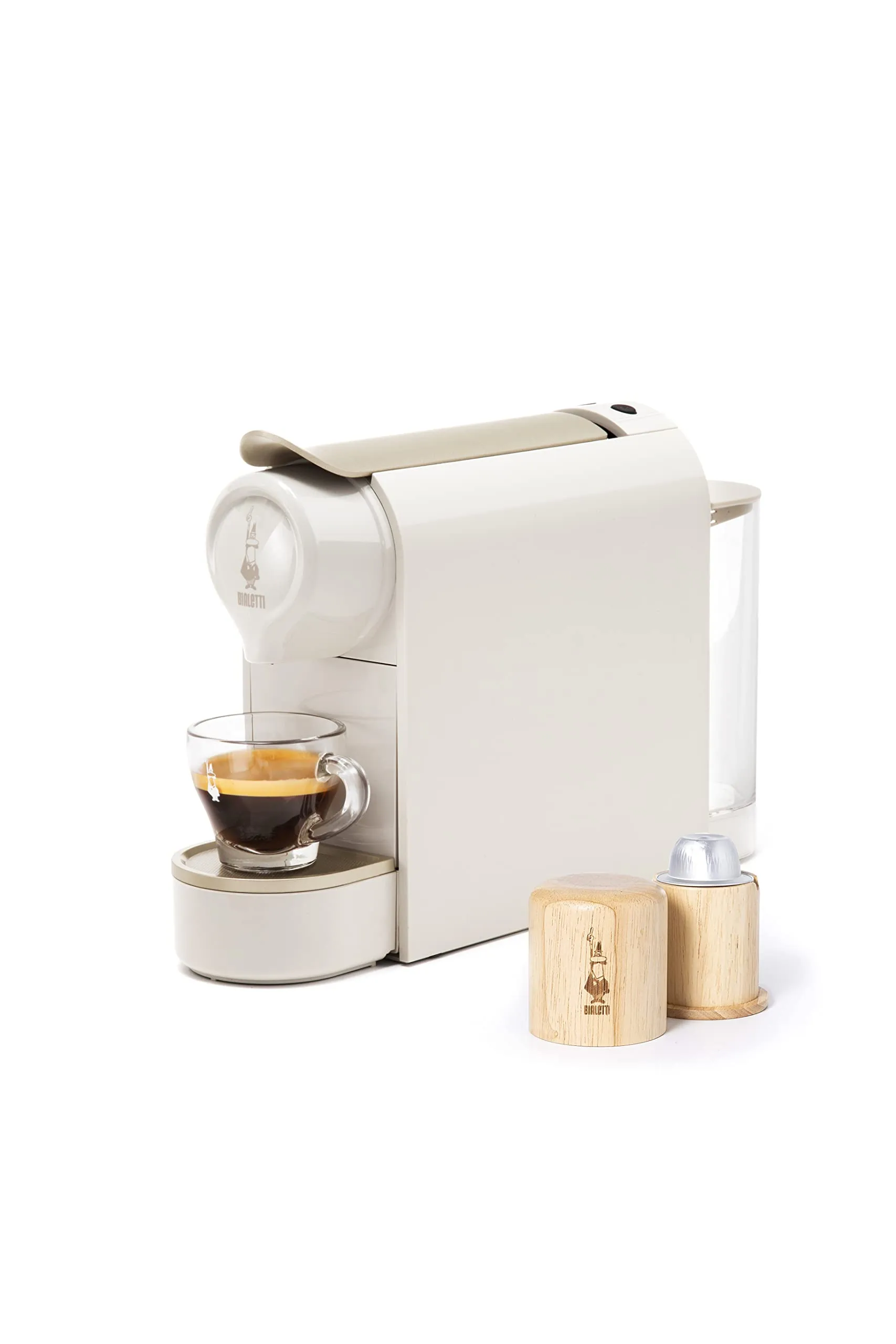 Bialetti Gioia Macchina Caffè Espresso per Capsule, Tortora - immagine 1