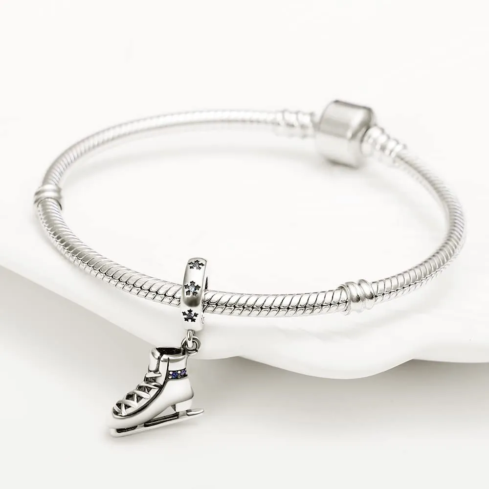 Pandach Bead Charm in Argento Sterling 925 con Cubic Zirconia per Braccialetti e Collane Pandora e Europei - immagine 2