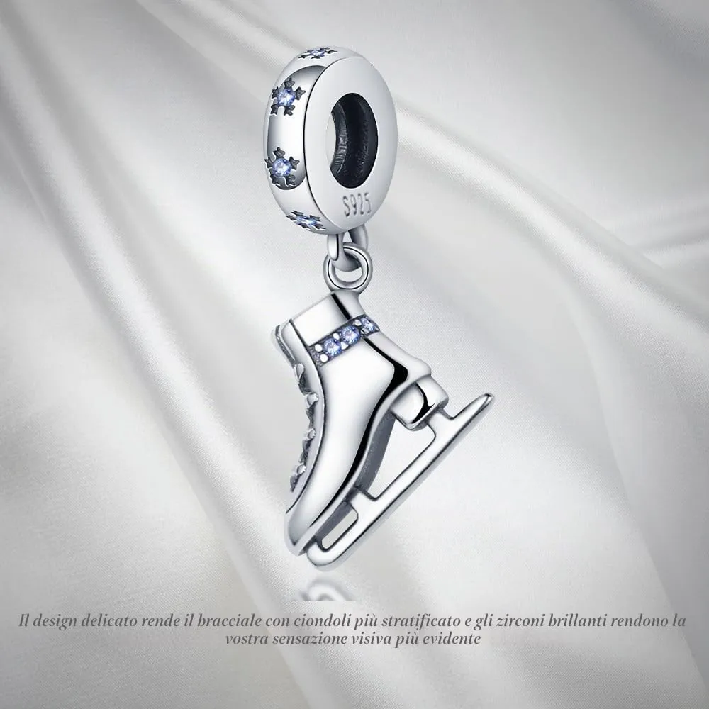 Pandach Bead Charm in Argento Sterling 925 con Cubic Zirconia per Braccialetti e Collane Pandora e Europei - immagine 5