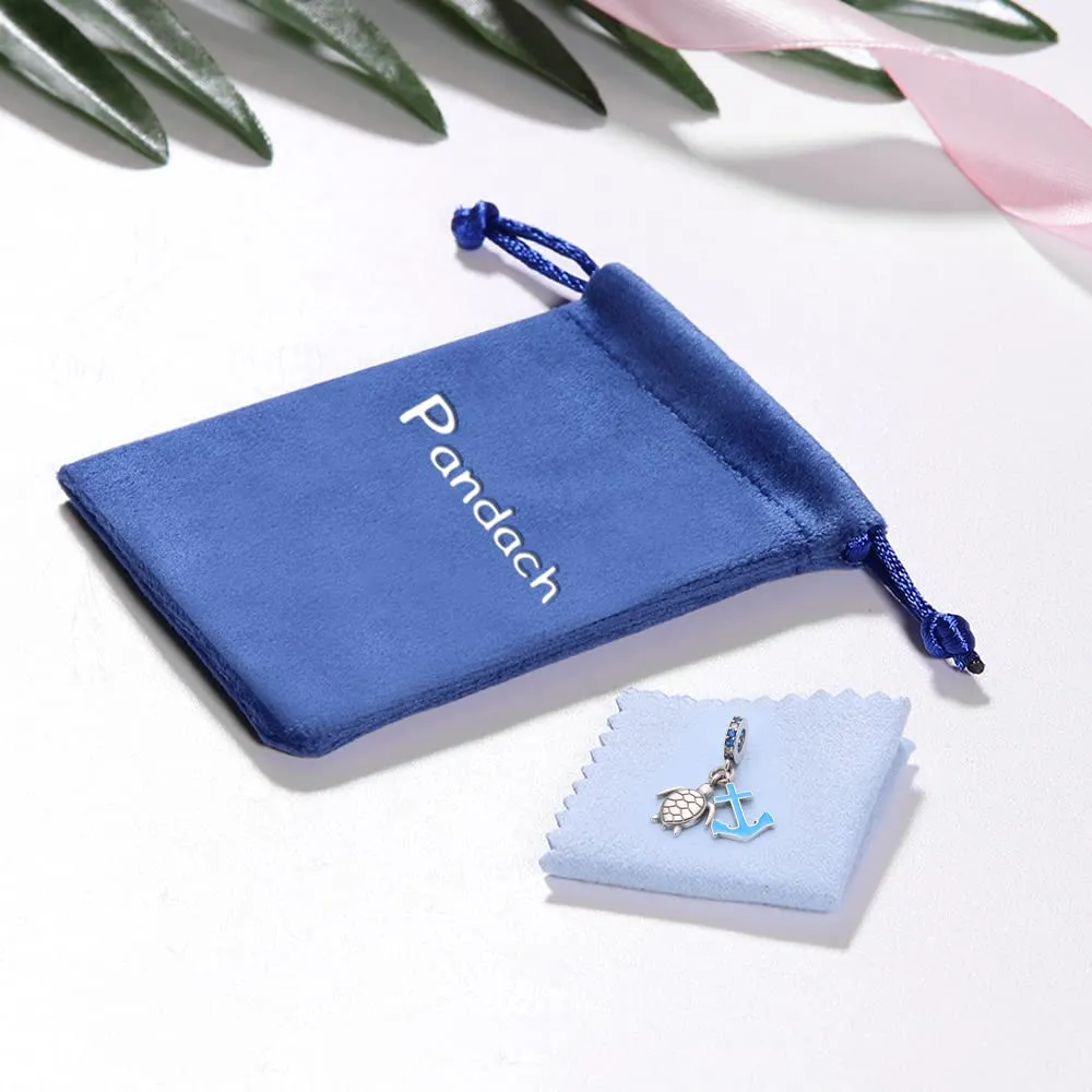 Pandach Bead Charm in Argento Sterling 925 con Cubic Zirconia per Braccialetti e Collane Europee - immagine 6