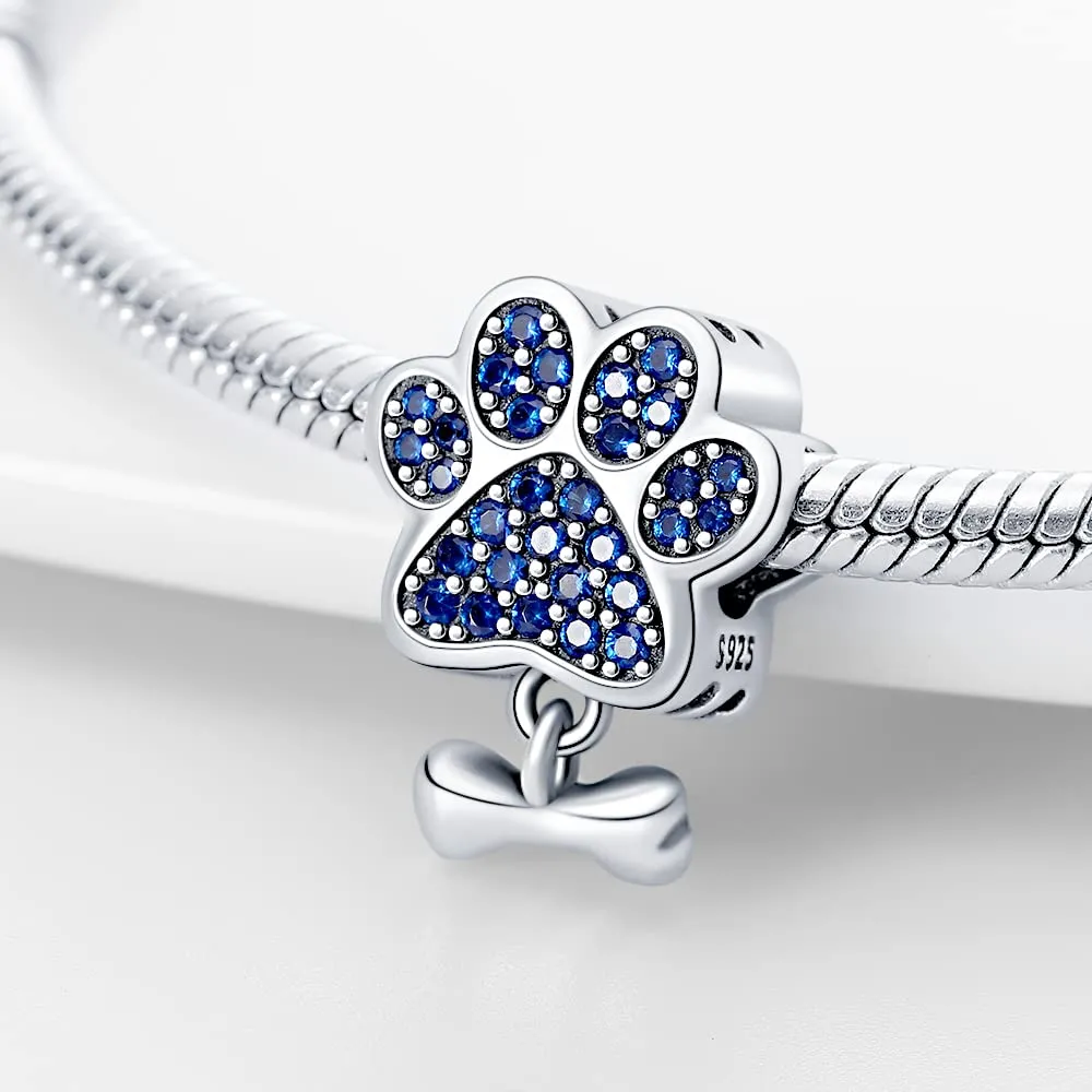 TINSLO Bead Charm in Argento Sterling 925 con Cubic Zirconia per Braccialetti e Collane Europee - immagine 2