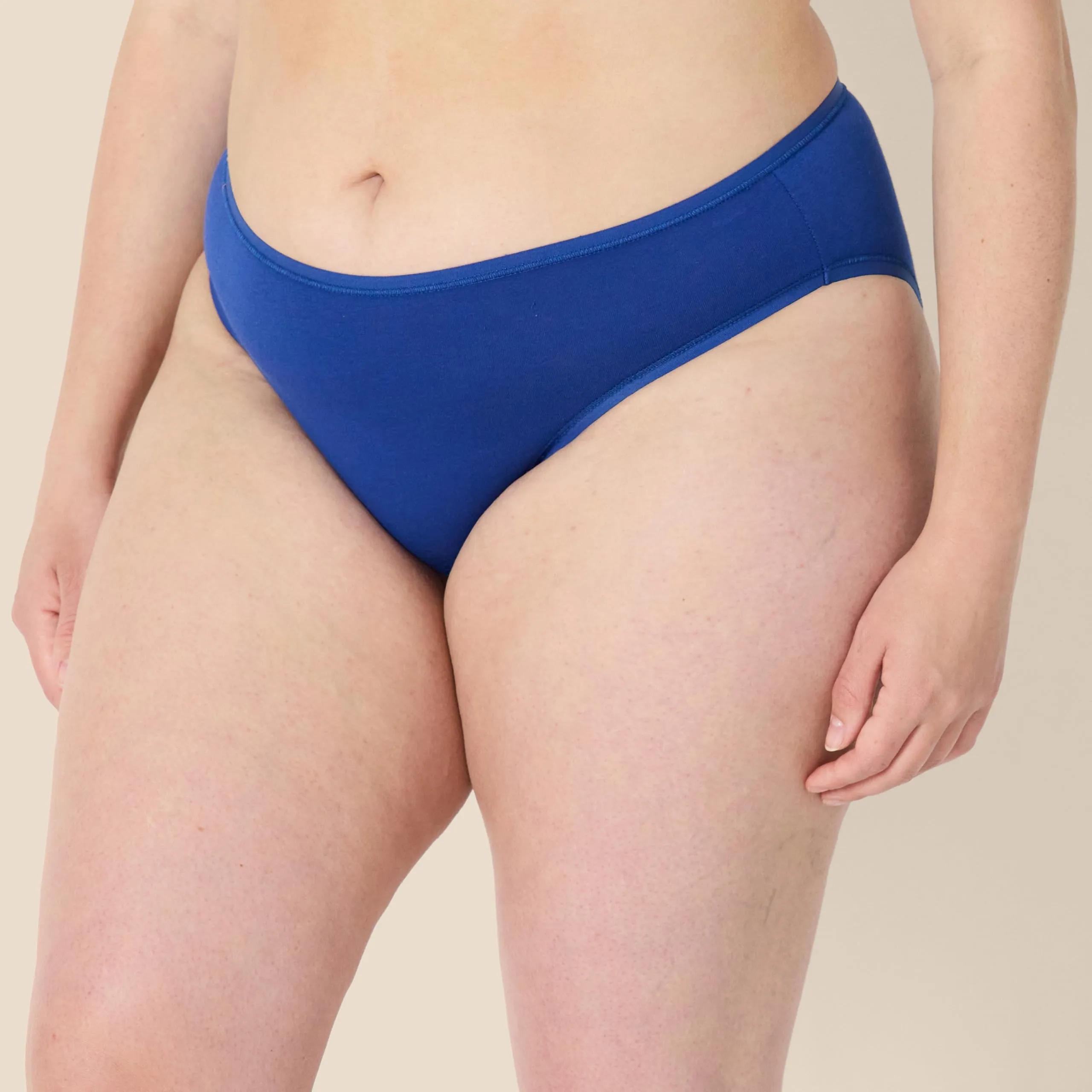 Amazon Essentials Slip Bikini in Cotone Donna, Pacco da 10, Blu/Celeste/Grigio Puntinato/Floreale, 42 - immagine 5