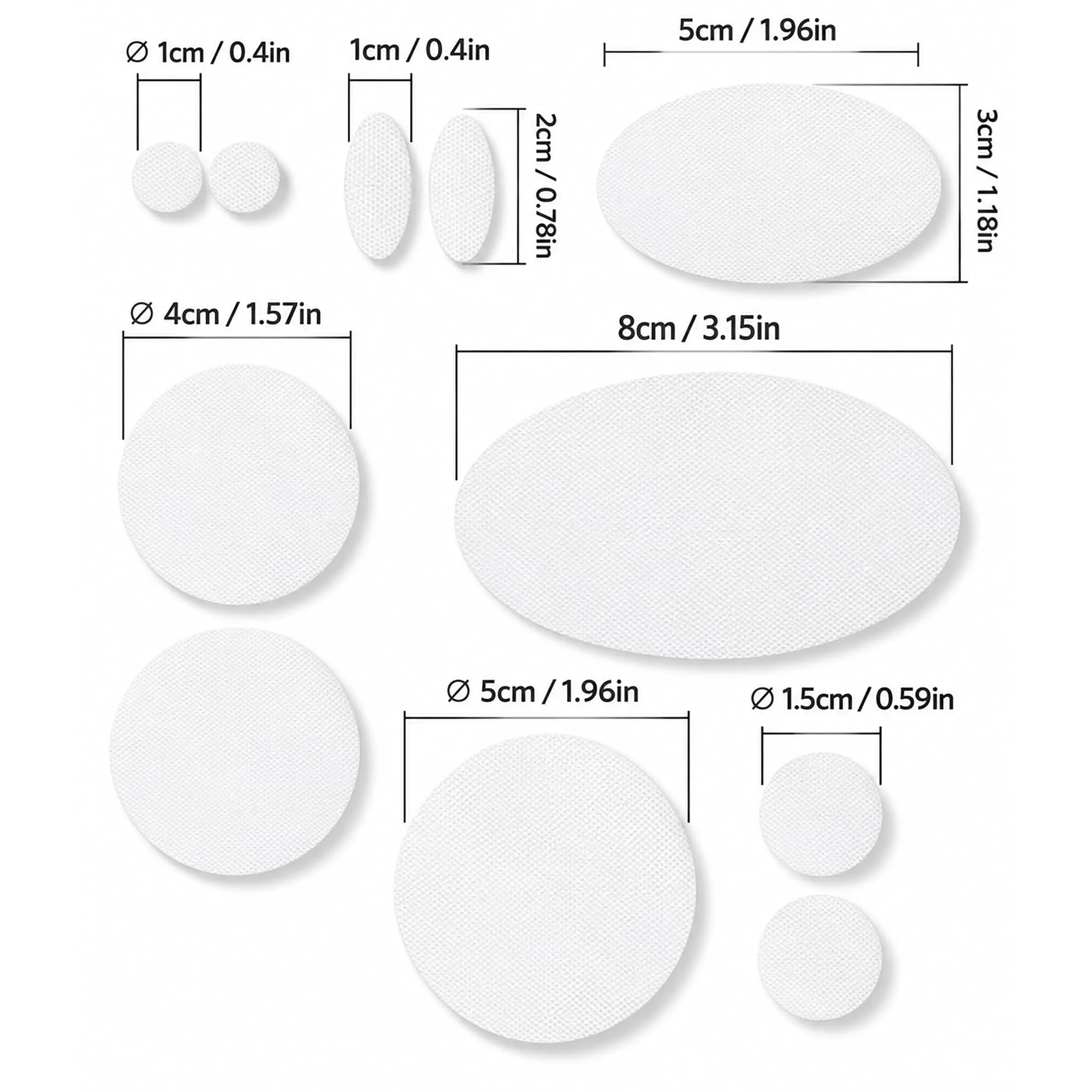 aZengear Toppe di Riparazione Impermeabili per Piumino e Tenda, 11 Pezzi, Bianco - immagine 3