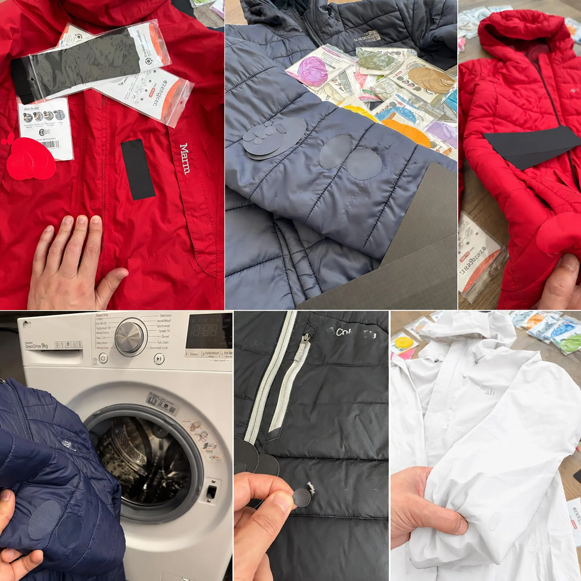 aZengear Toppe di Riparazione Impermeabili per Piumino e Tenda, 11 Pezzi, Bianco - immagine 8