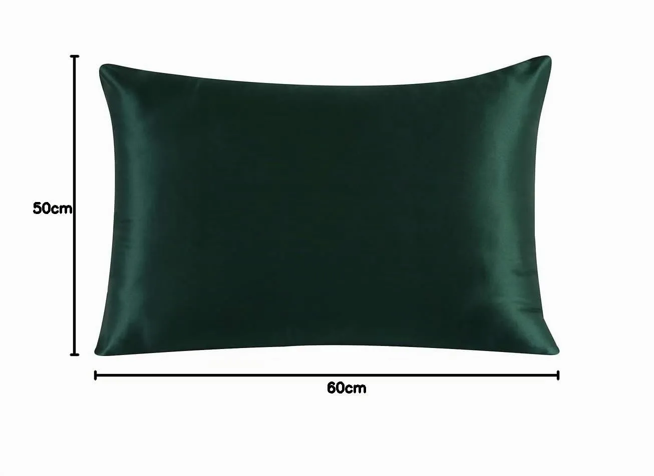 townssilk Federa in Seta di Gelso 100% Naturale 19 Momme, Doppia Faccia, 50x60cm, Smeraldo - immagine 10